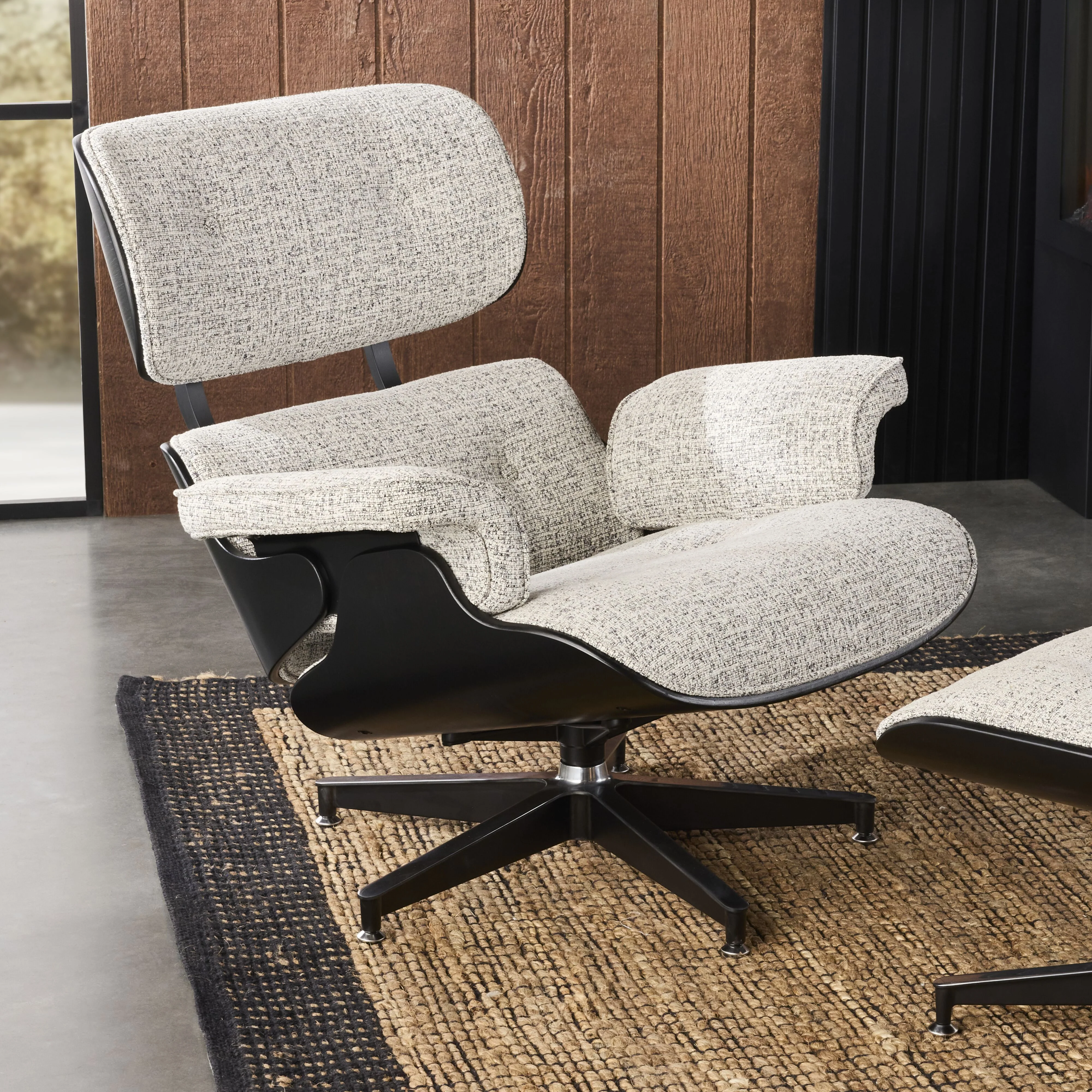 Replica Eames Lounge Chair and Ottoman Pepper - Image 11