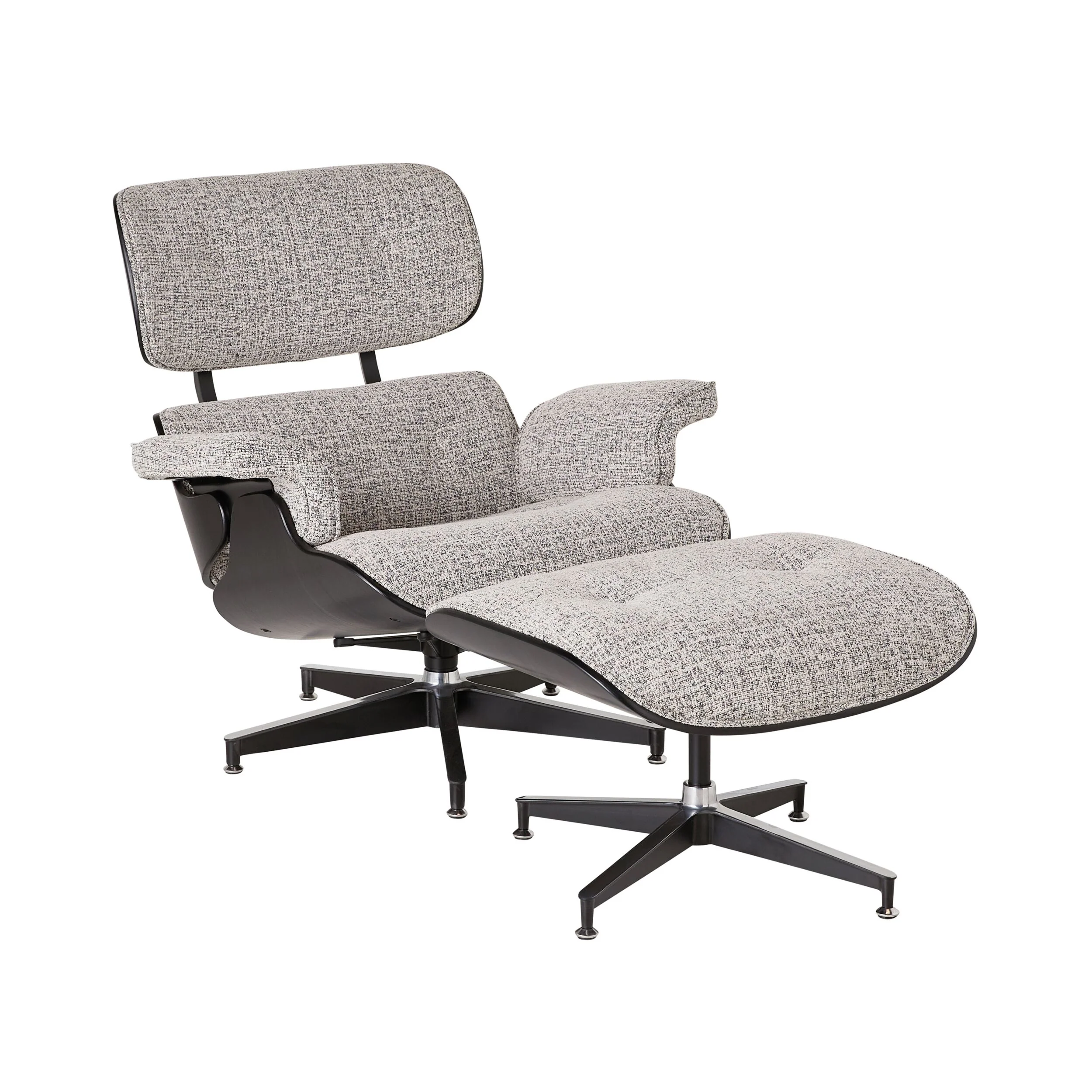 Replica Eames Lounge Chair and Ottoman Pepper - Image 2