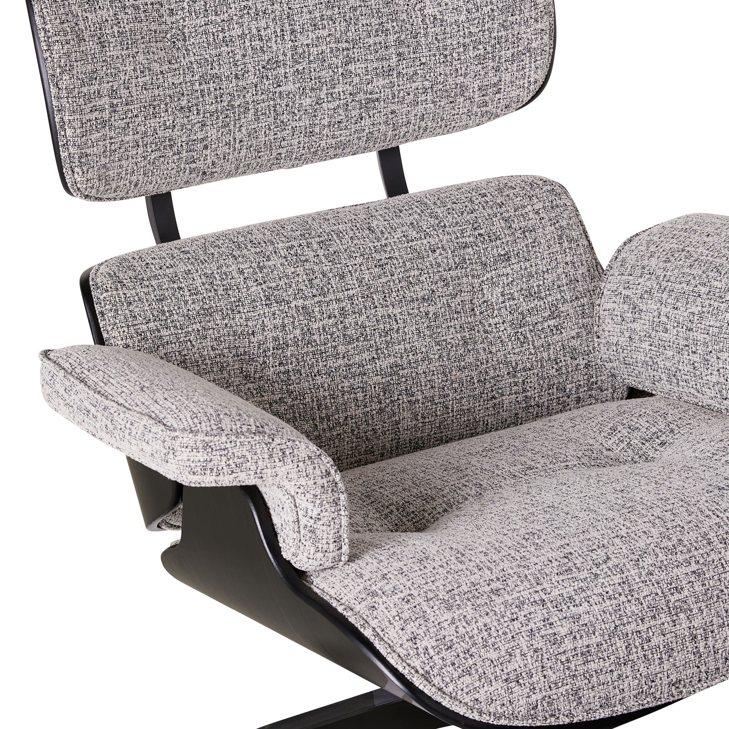 Replica Eames Lounge Chair and Ottoman Pepper - Image 5
