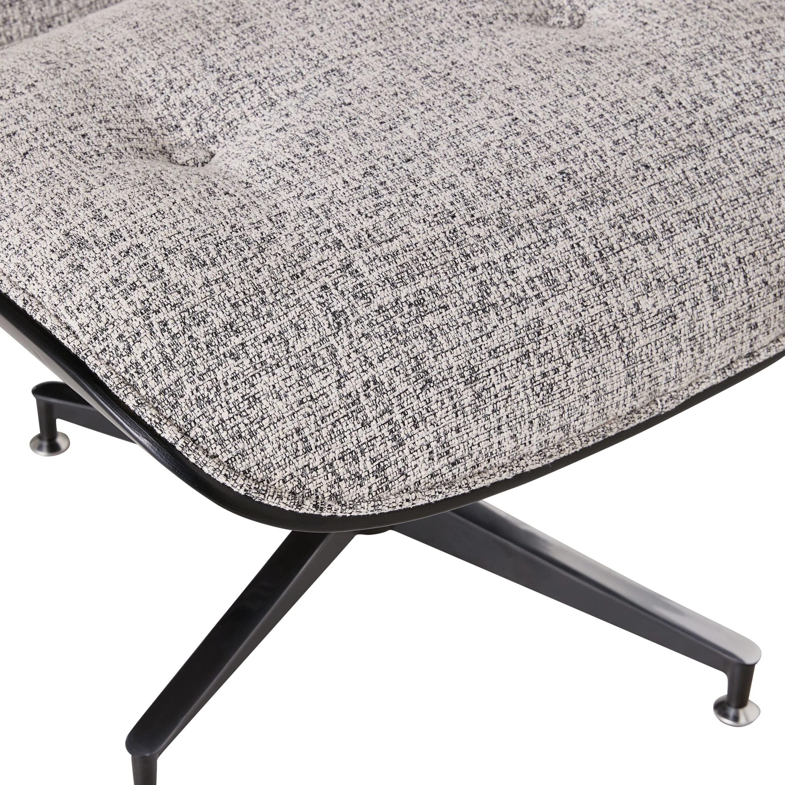 Replica Eames Lounge Chair and Ottoman Pepper - Image 6