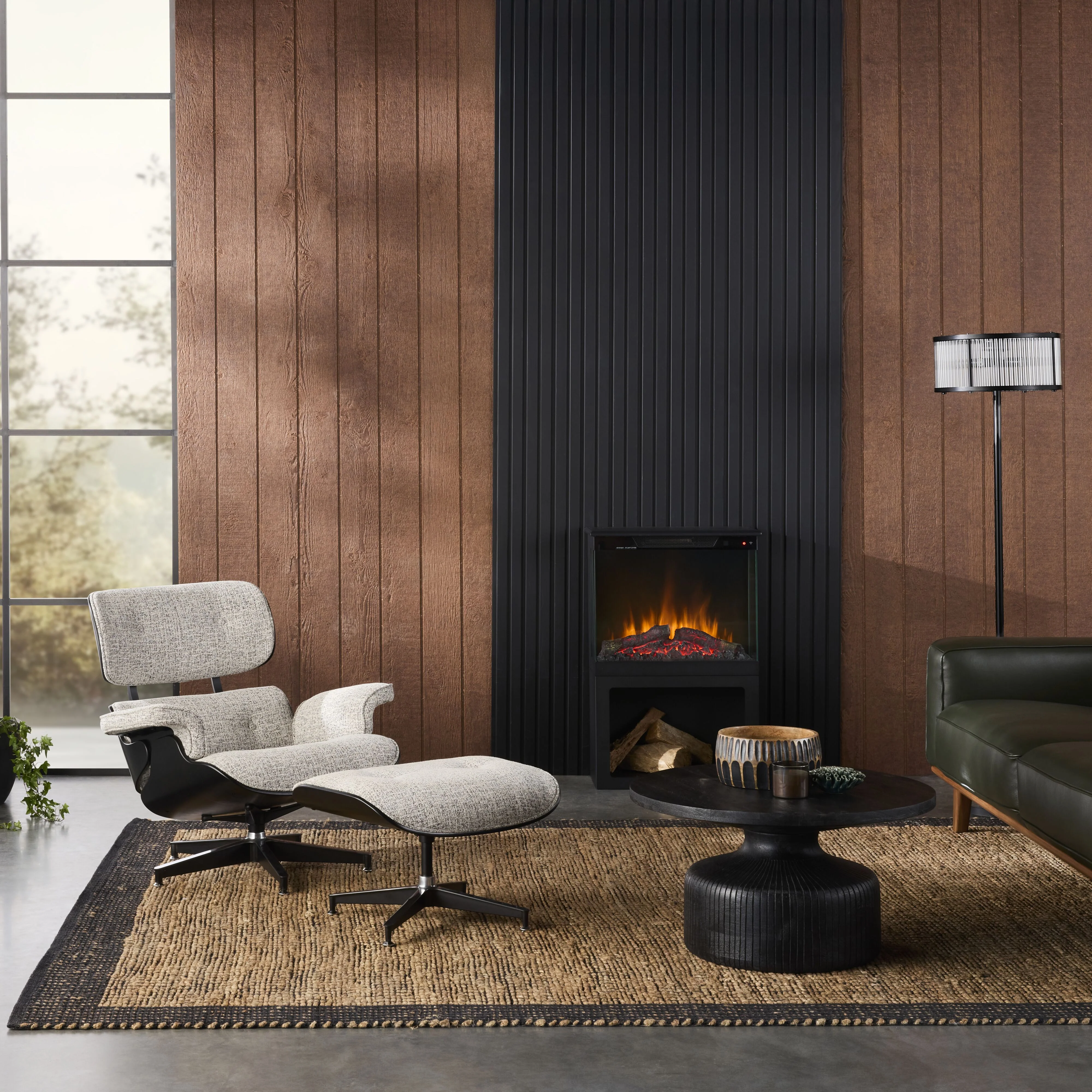 Replica Eames Lounge Chair and Ottoman Pepper - Image 8