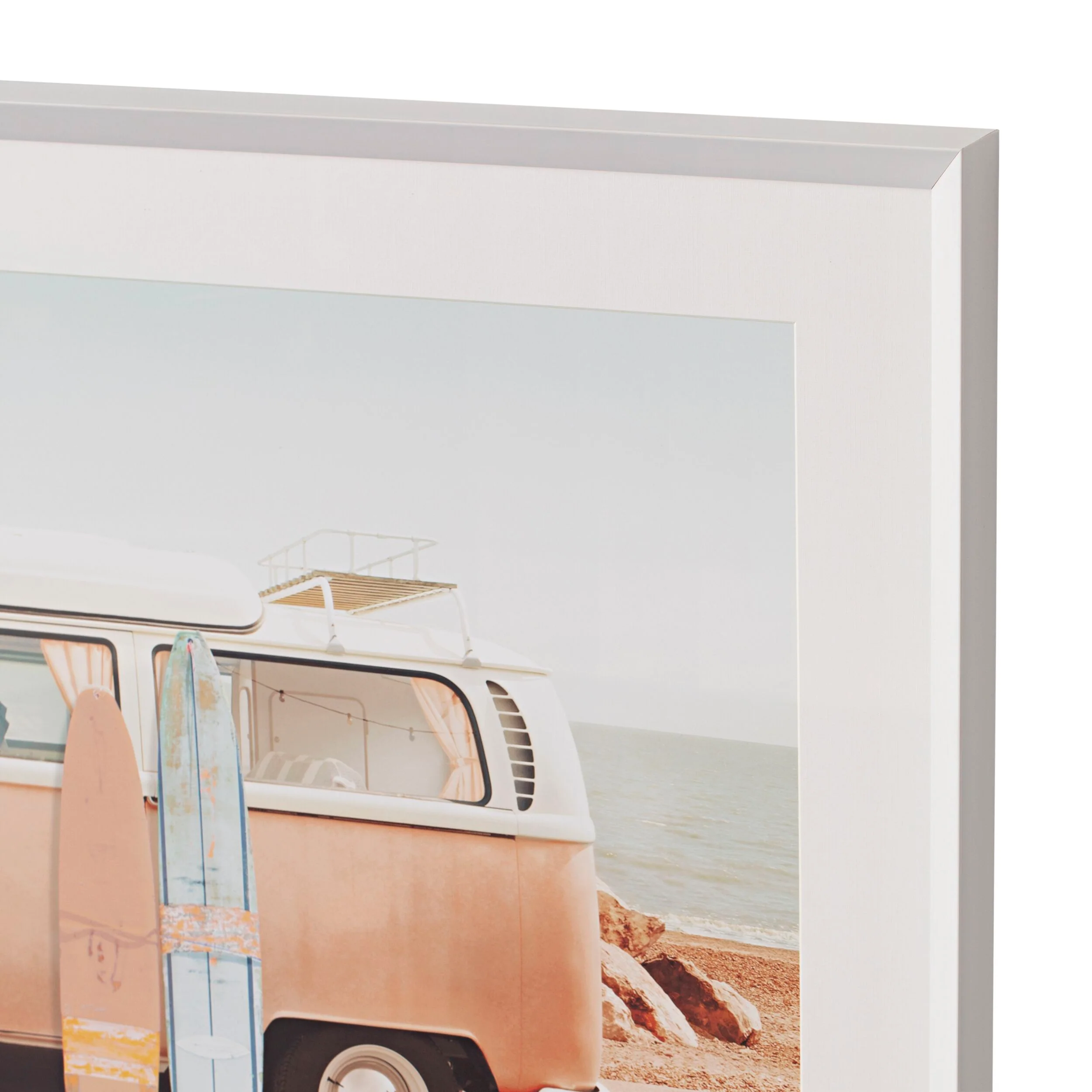 Resting Surfboards Combi Glass Framed Print 120x80cm - Image 3