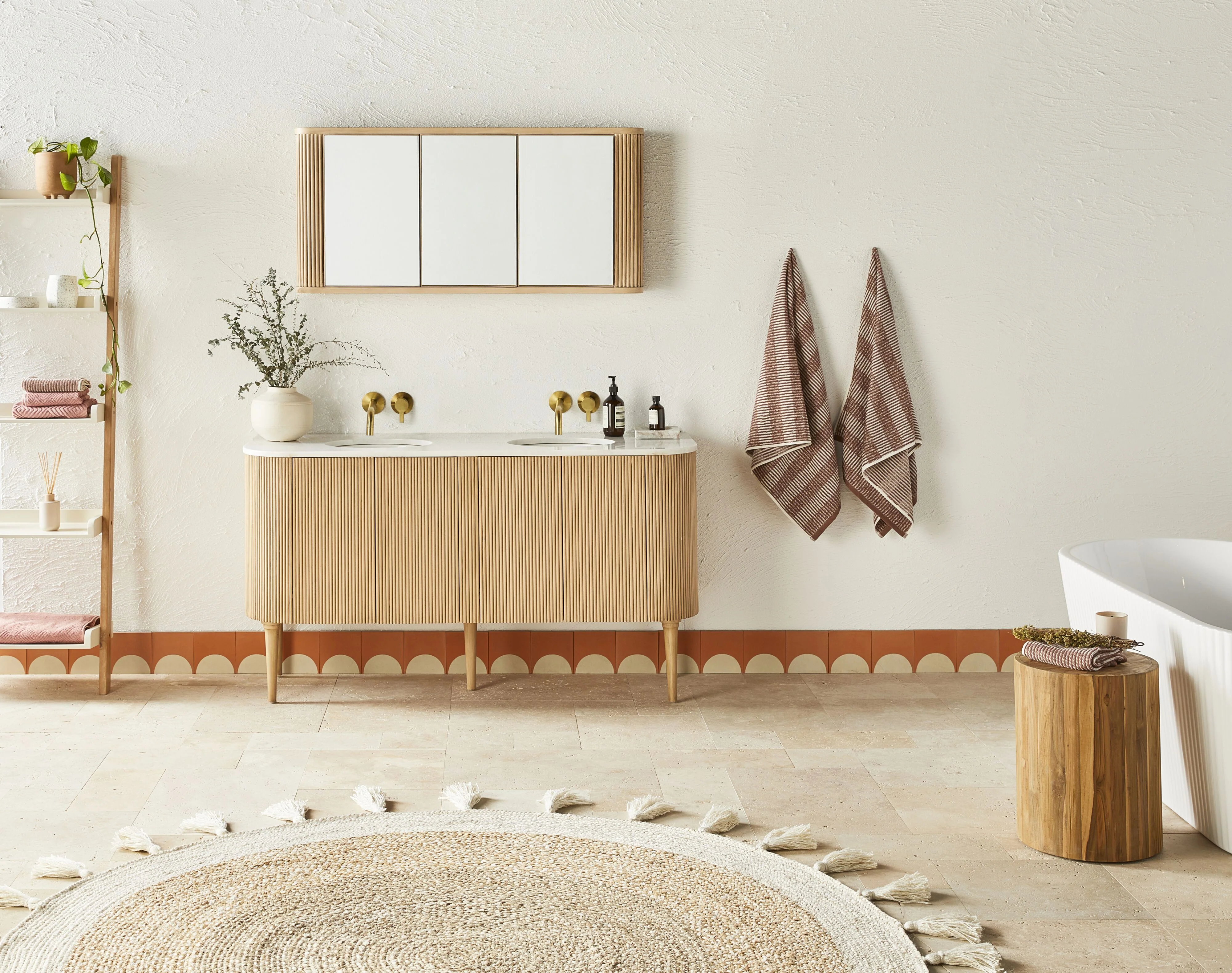 Ripple Bathroom Cabinet 120cm - Image 6