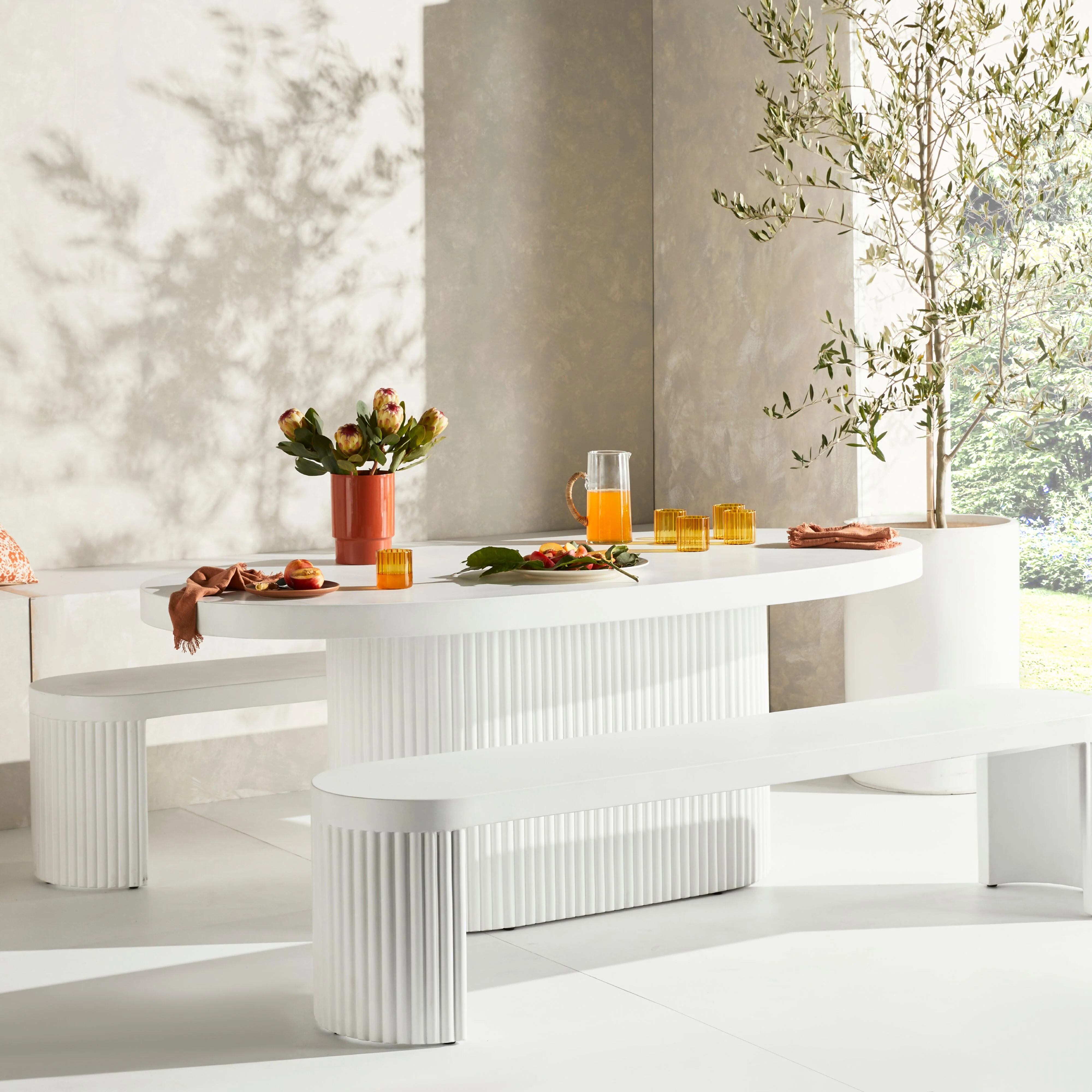 Ripple Curved Outdoor Dining Table - Image 16