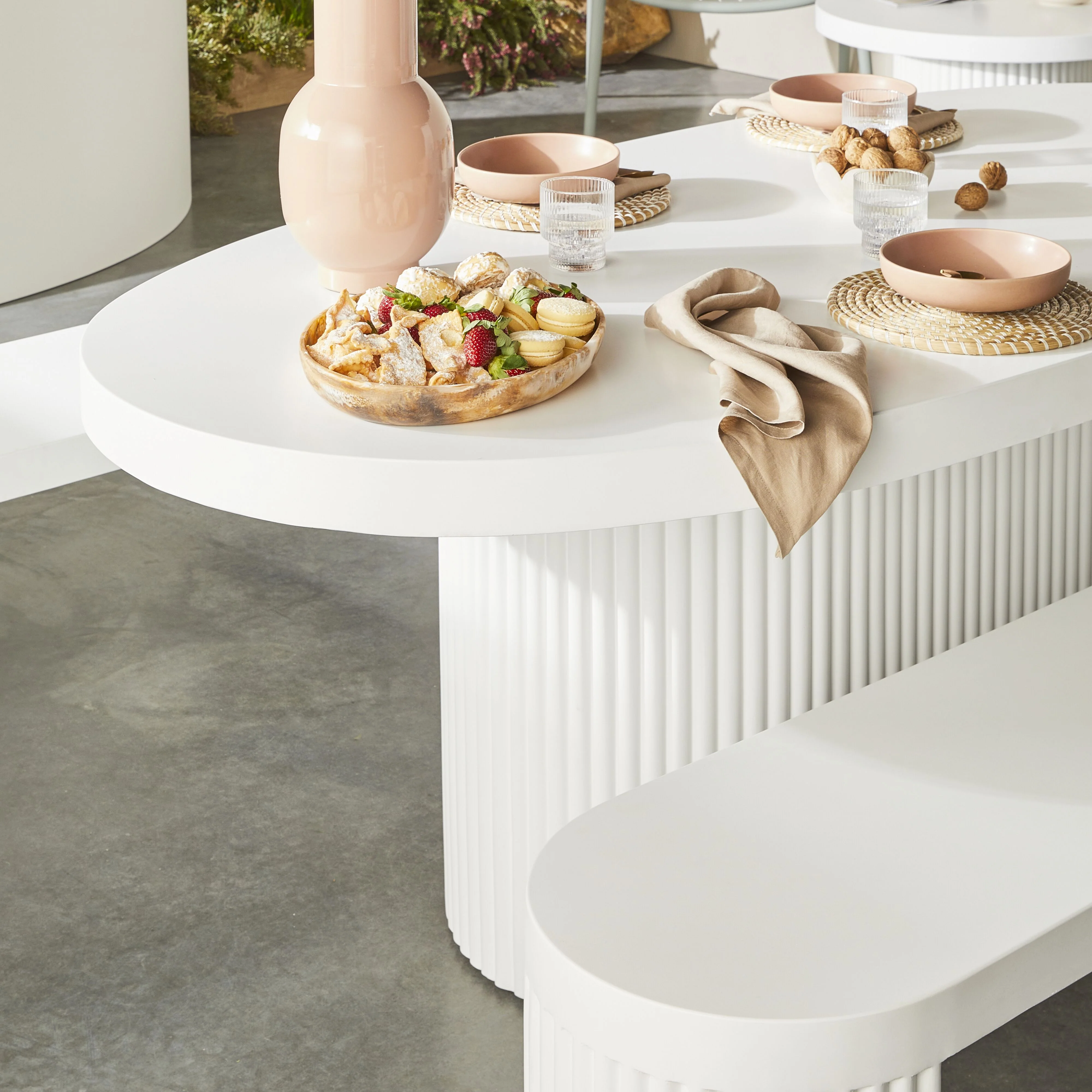 Ripple Curved Outdoor Dining Table - Image 18