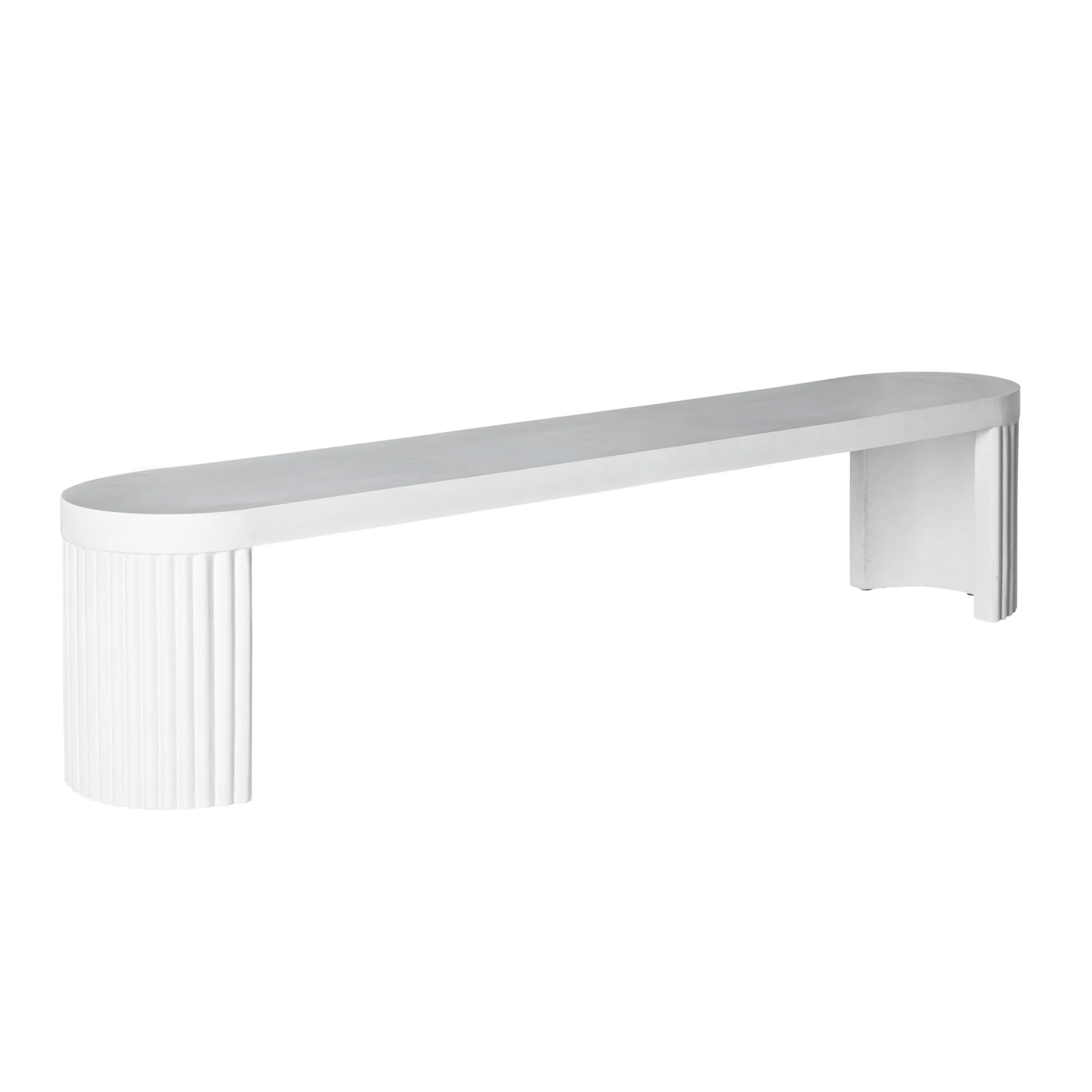 Ripple Curved Outdoor Dining Table 200cm with Ripple Curved Outdoor Dining Bench Package - Image 3