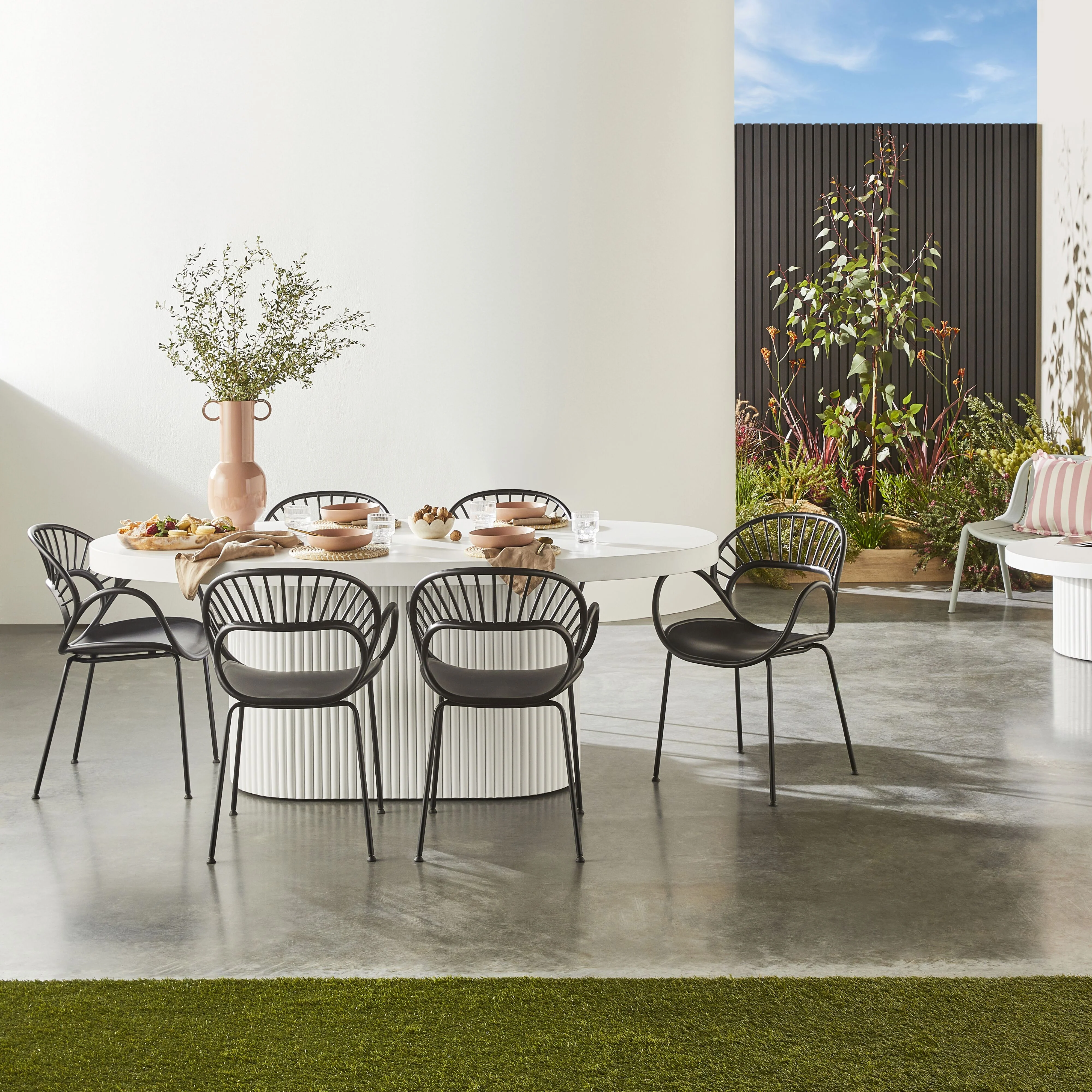 Ripple Curved Outdoor Dining Table - Image 5