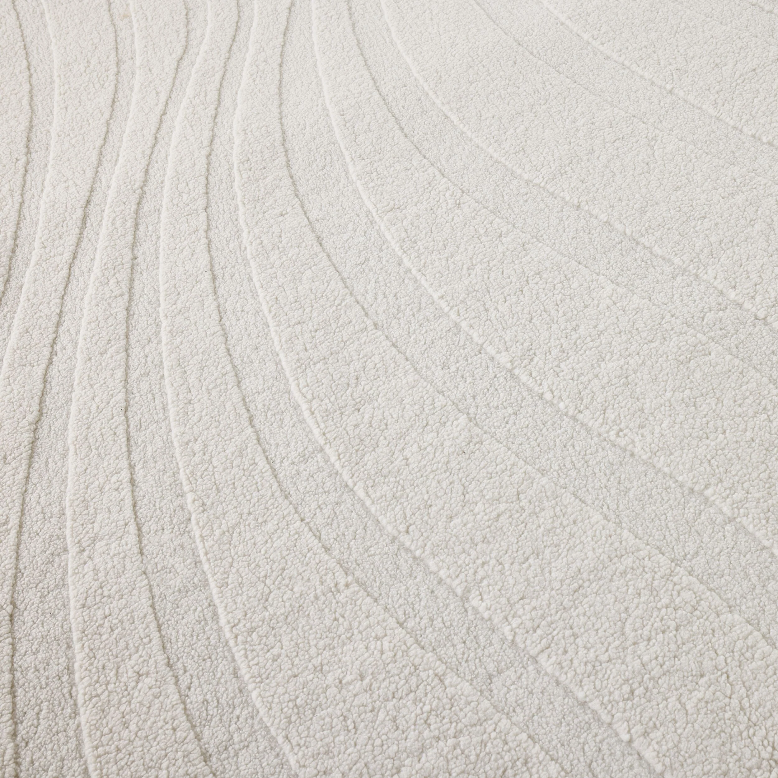 Ripple Hi Lo Rug White Sand 150x240cm - Image 2
