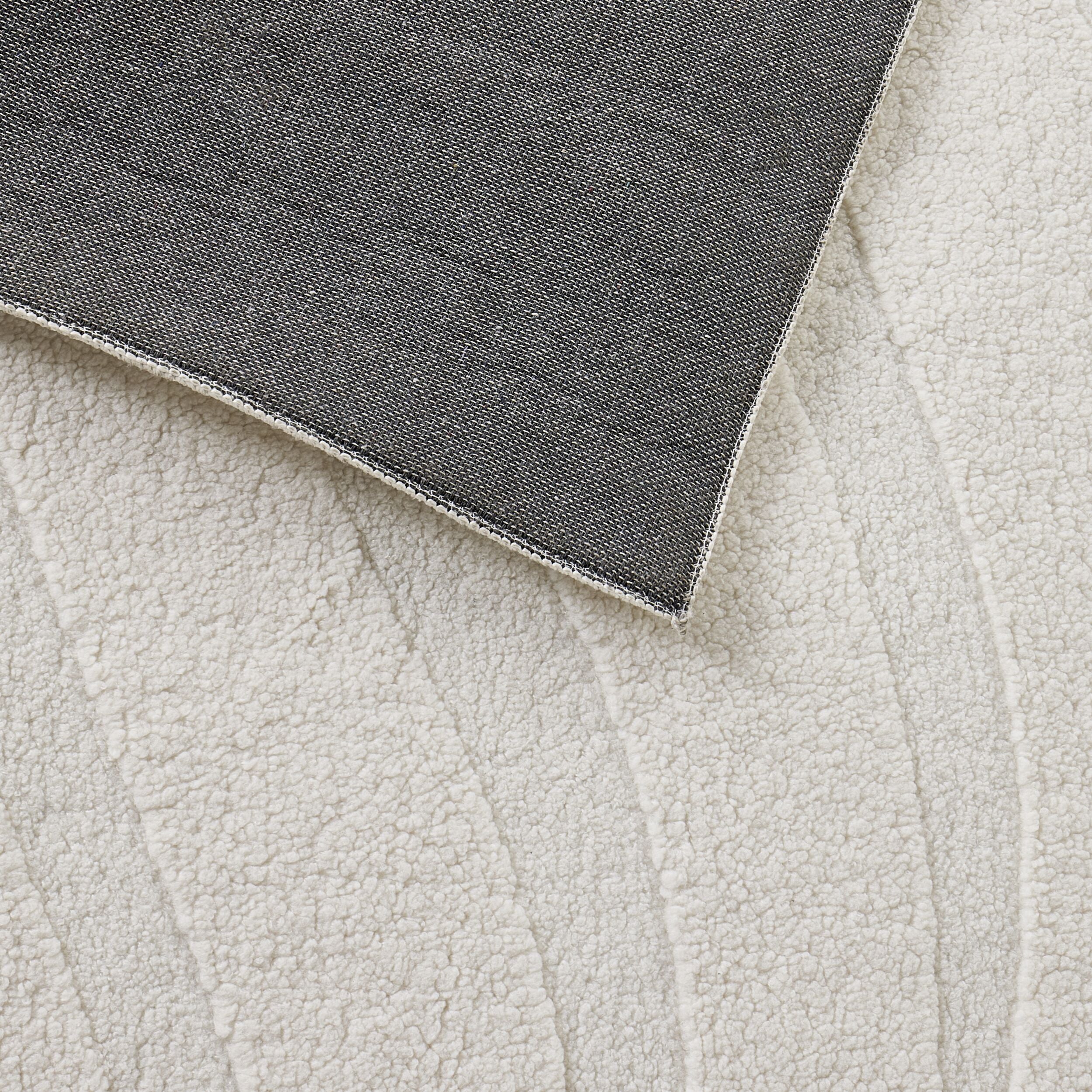 Ripple Hi Lo Rug White Sand 150x240cm - Image 3