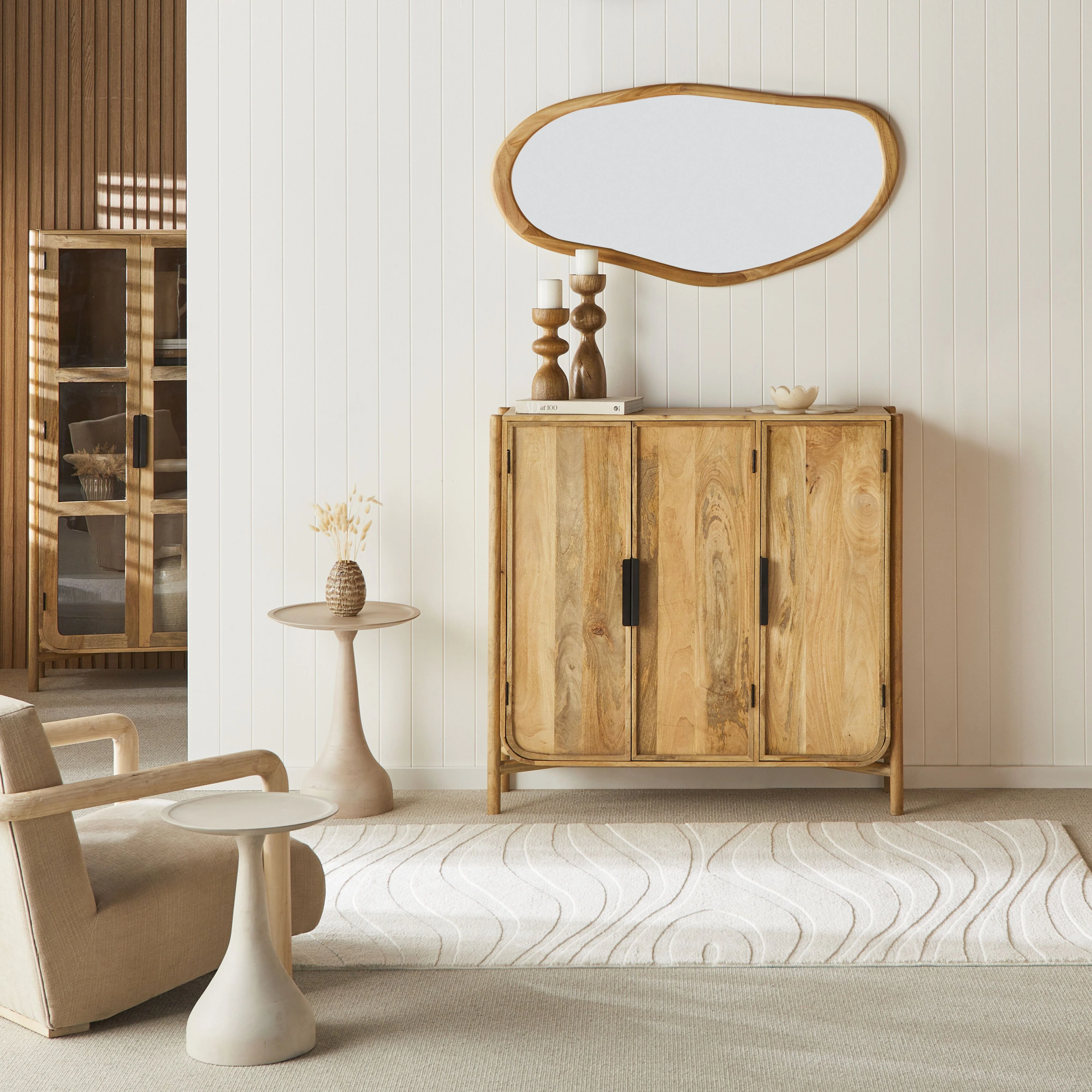 Ripple Hi Lo Rug White Sand 150x240cm - Image 4