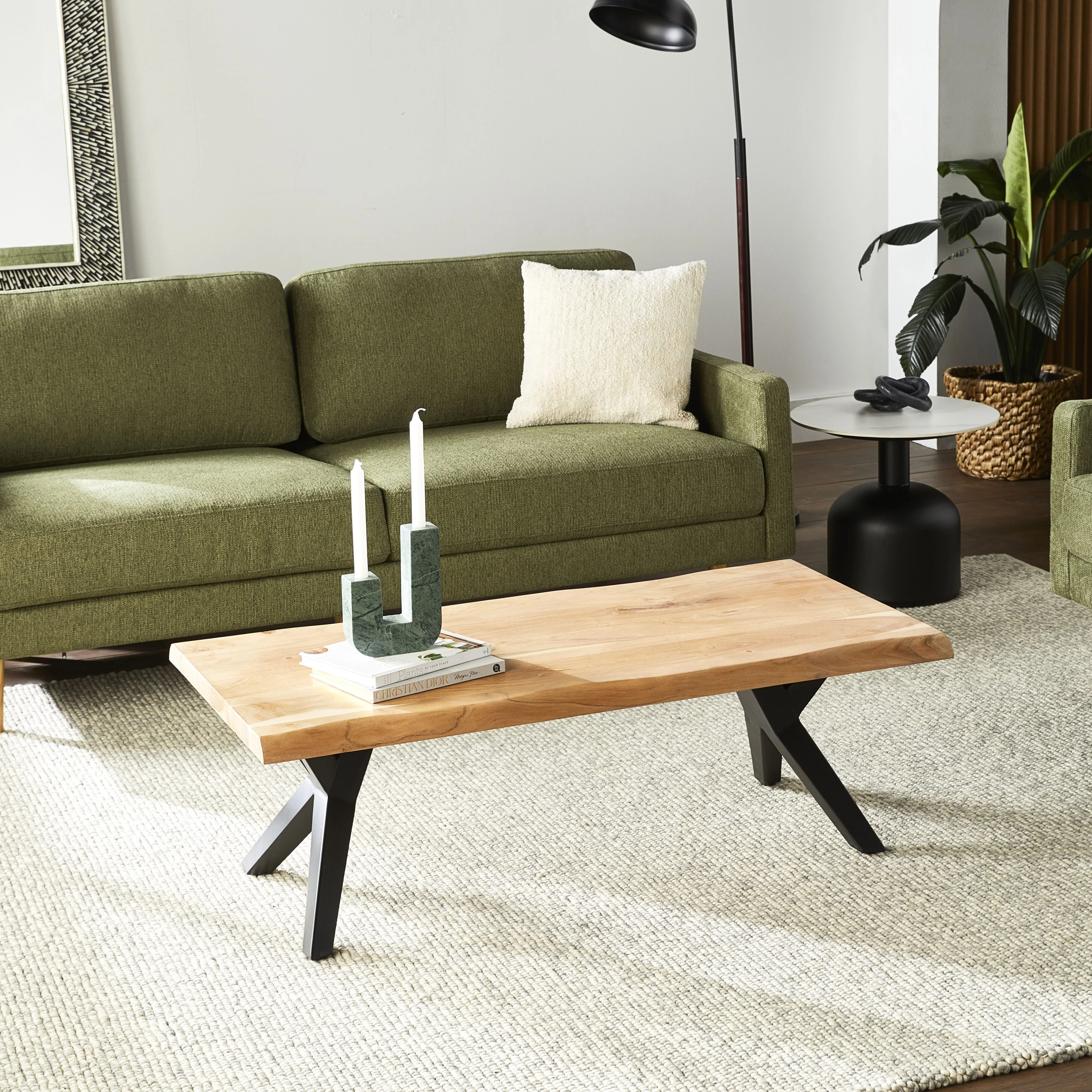 River Live Edge Timber Coffee Table - Image 6