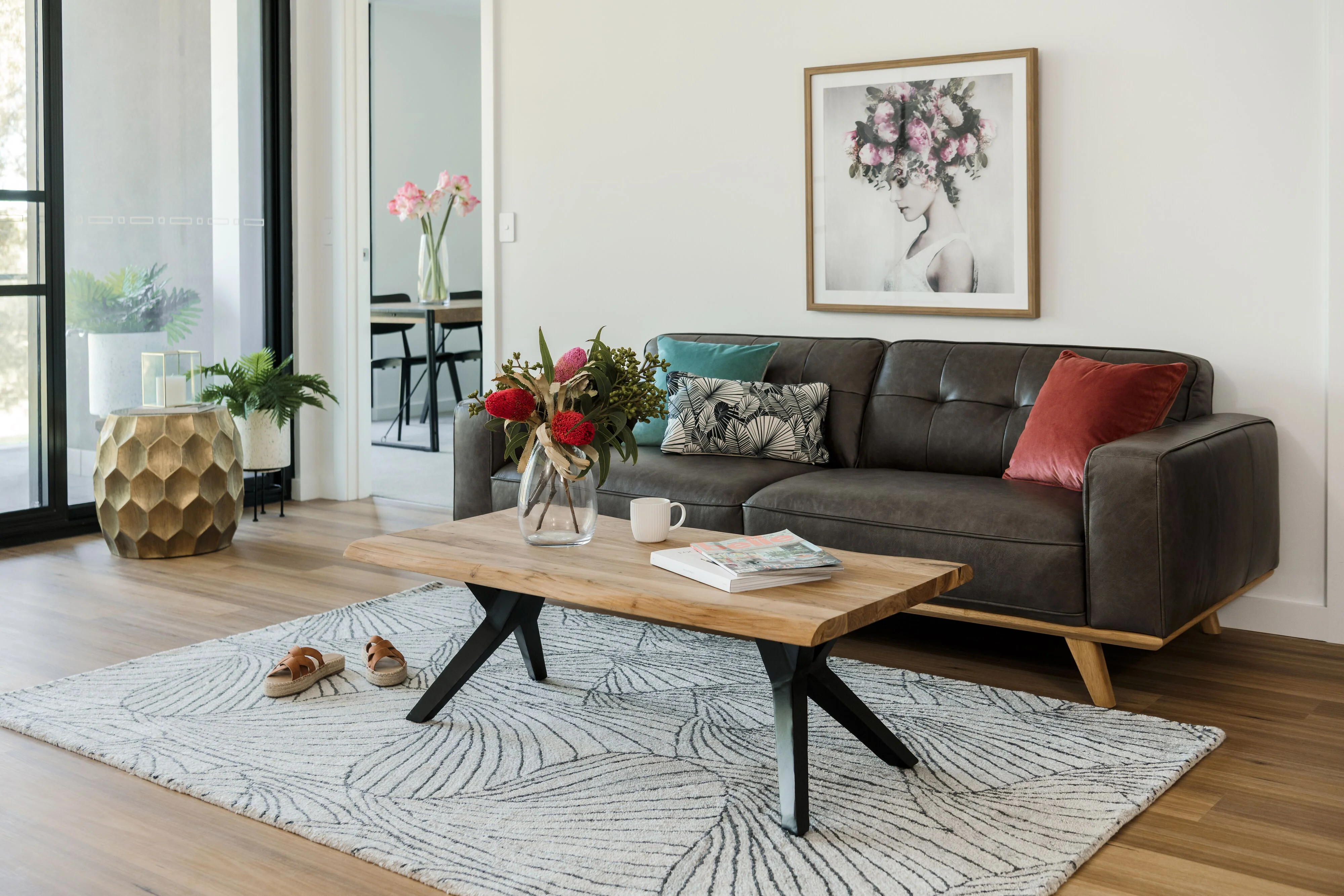 River Live Edge Timber Coffee Table - Image 7