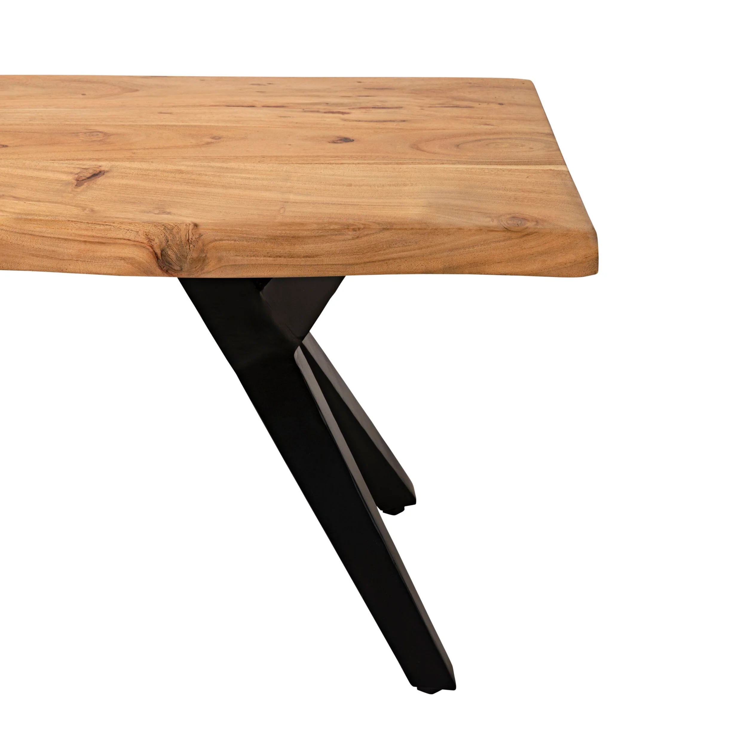 River Live Edge Timber Dining Bench 200cm - Image 4