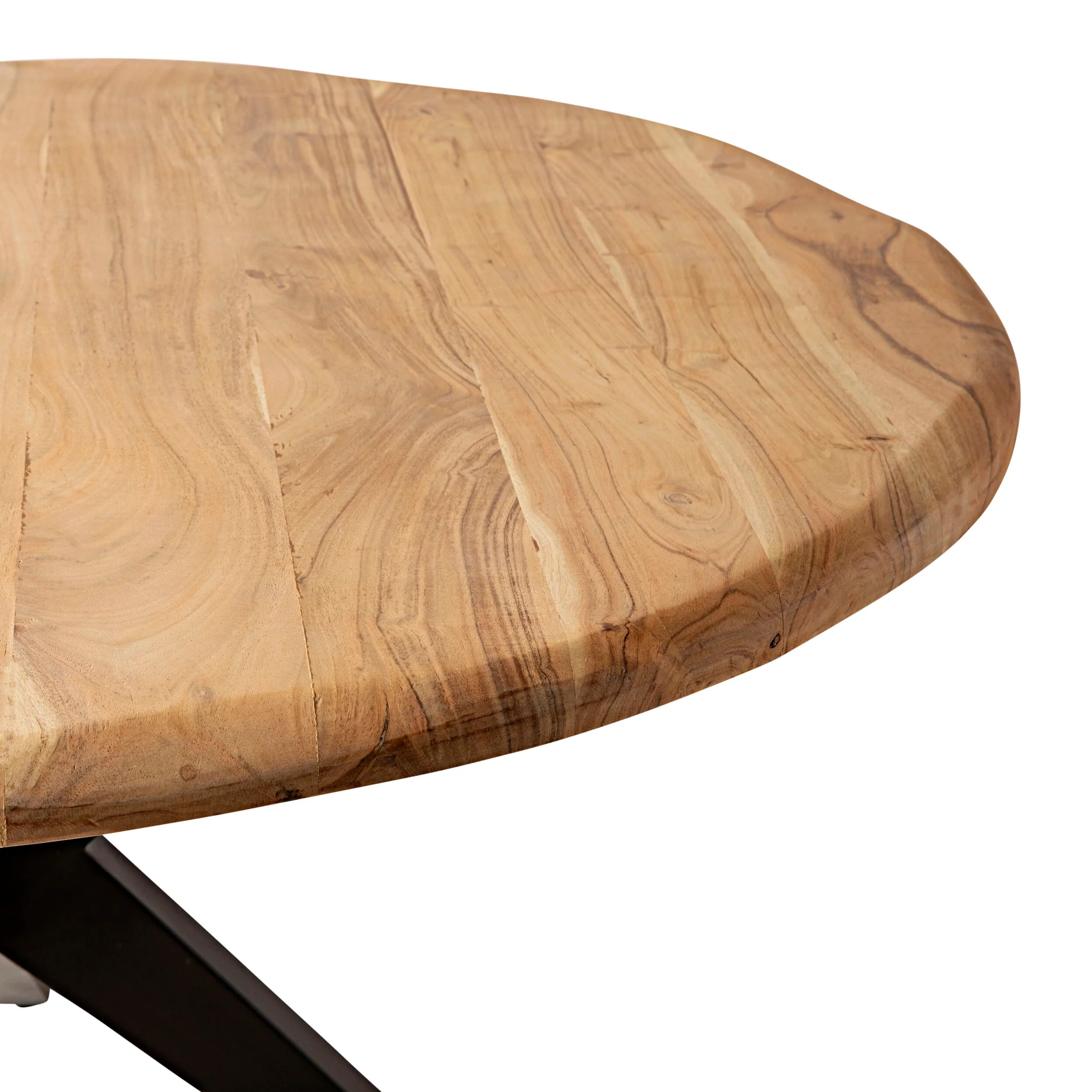 River Live Edge Timber Round Dining Table 140cm - Image 4
