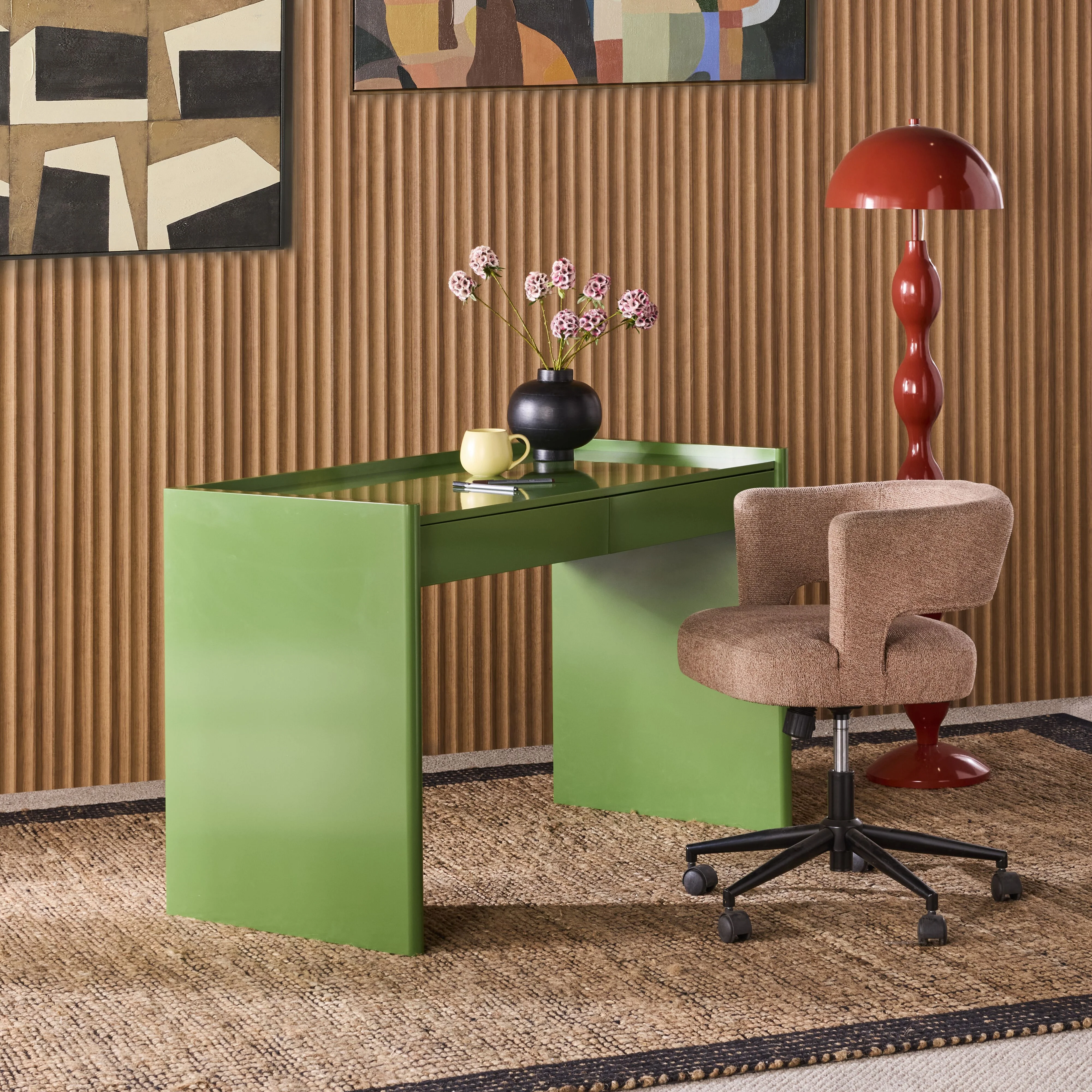 Roma 2 Drawer Desk - Image 10