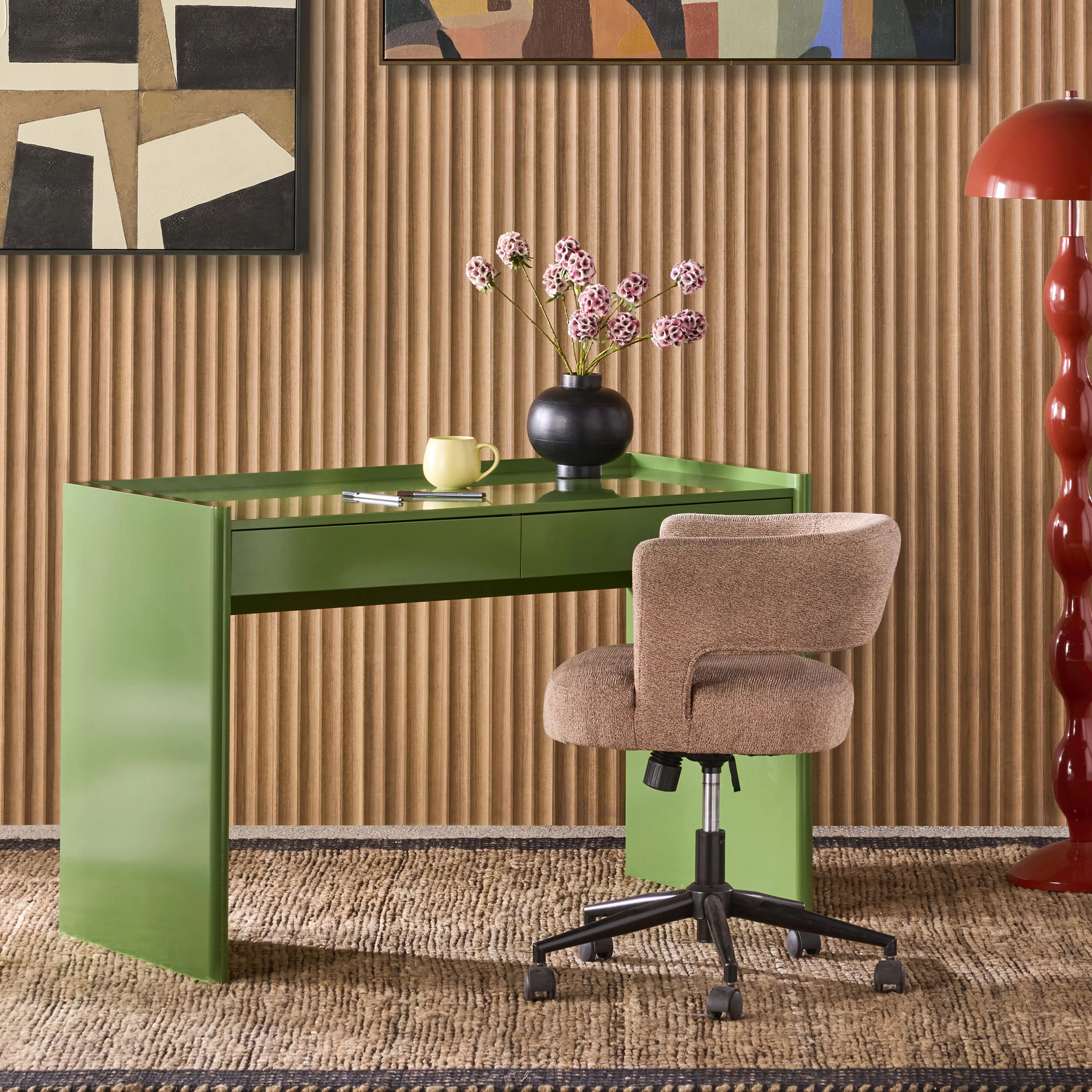 Roma 2 Drawer Desk - Image 9