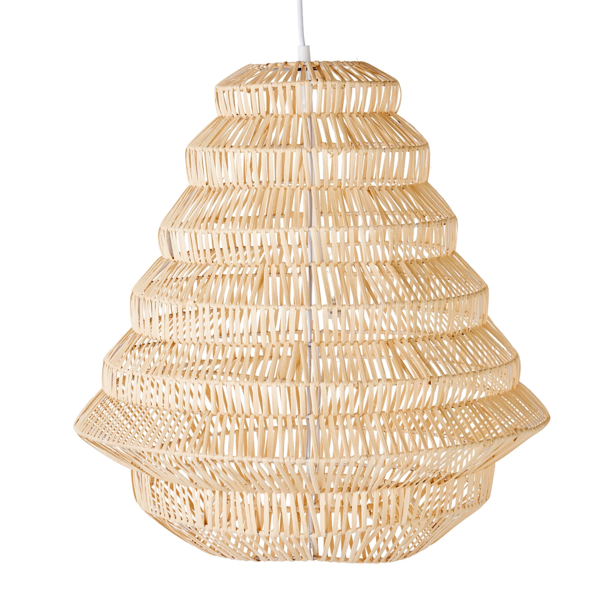 Romsey Rattan Weave Pendant 50x50cm - Image 2