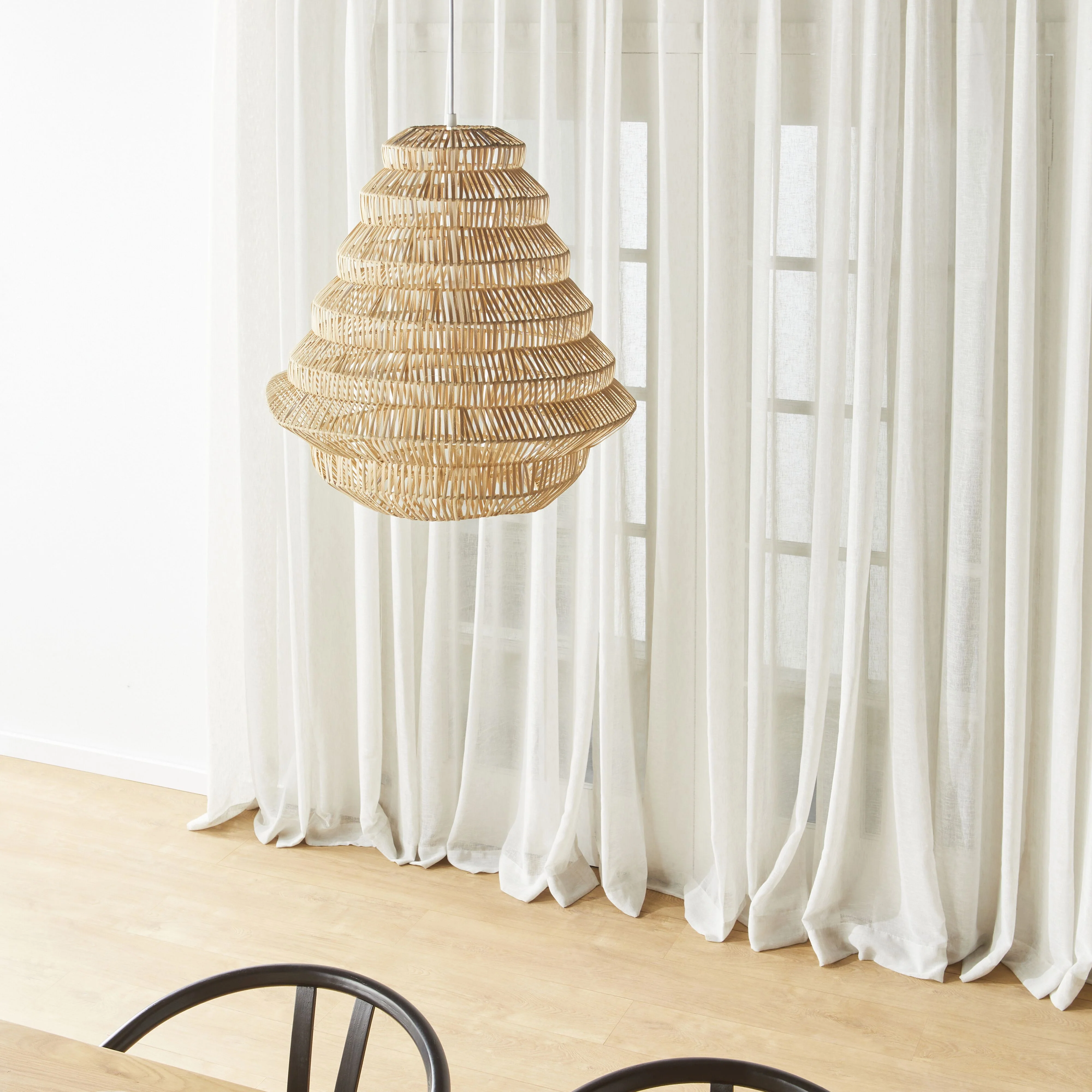 Romsey Rattan Weave Pendant 50x50cm - Image 3