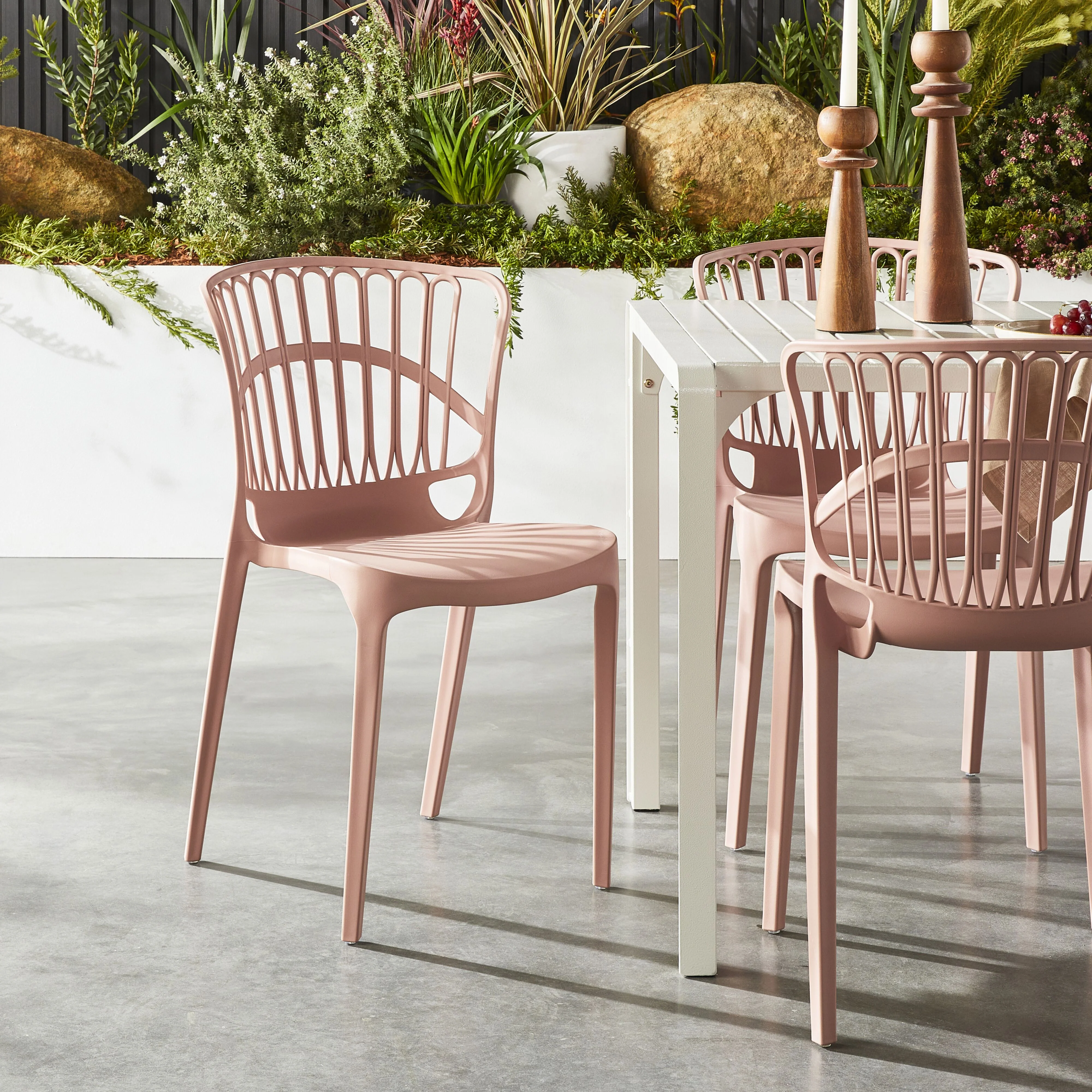 Romy Dining Chair Blush - Image 8