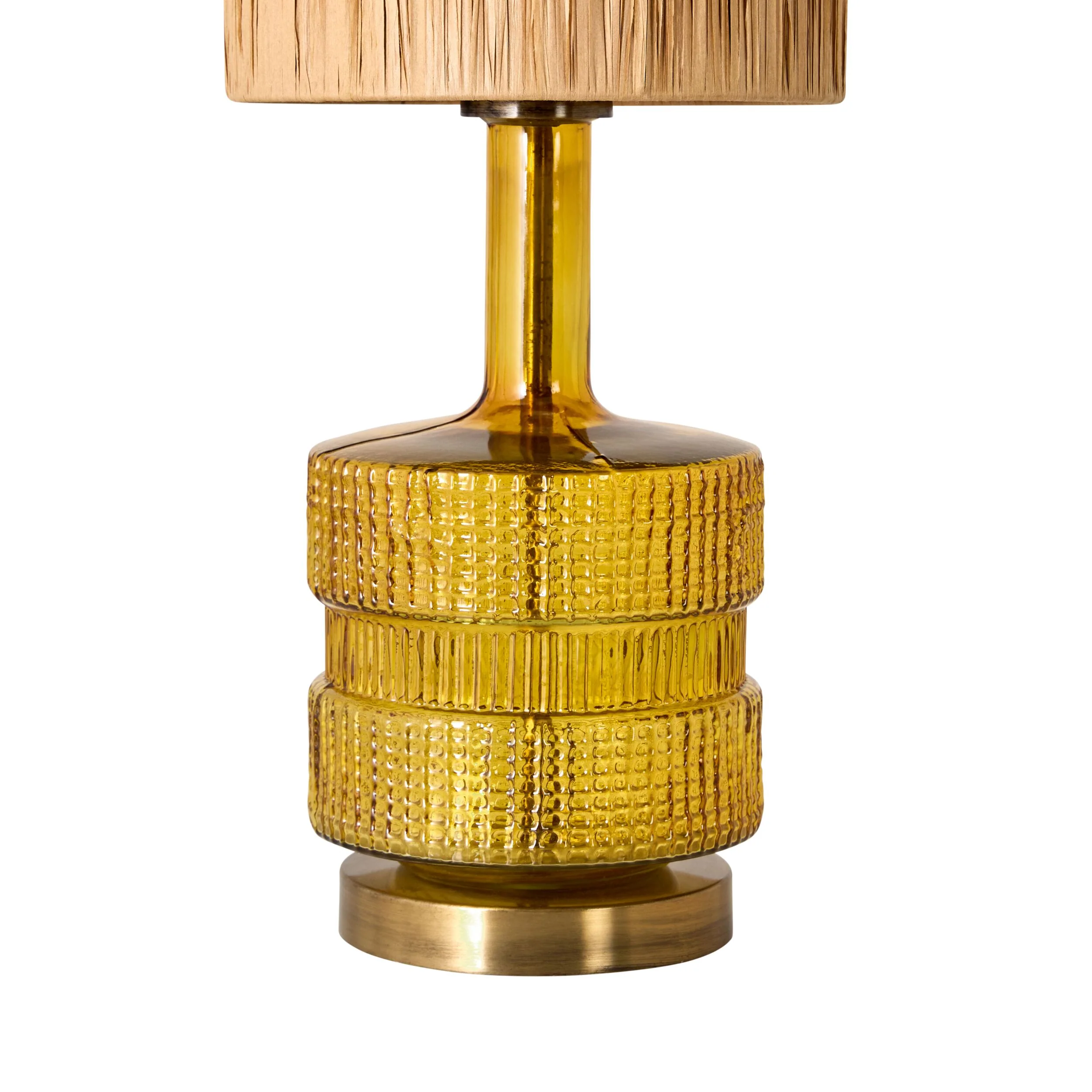 Rosa Glass Table Lamp Amber 60cm - Image 4