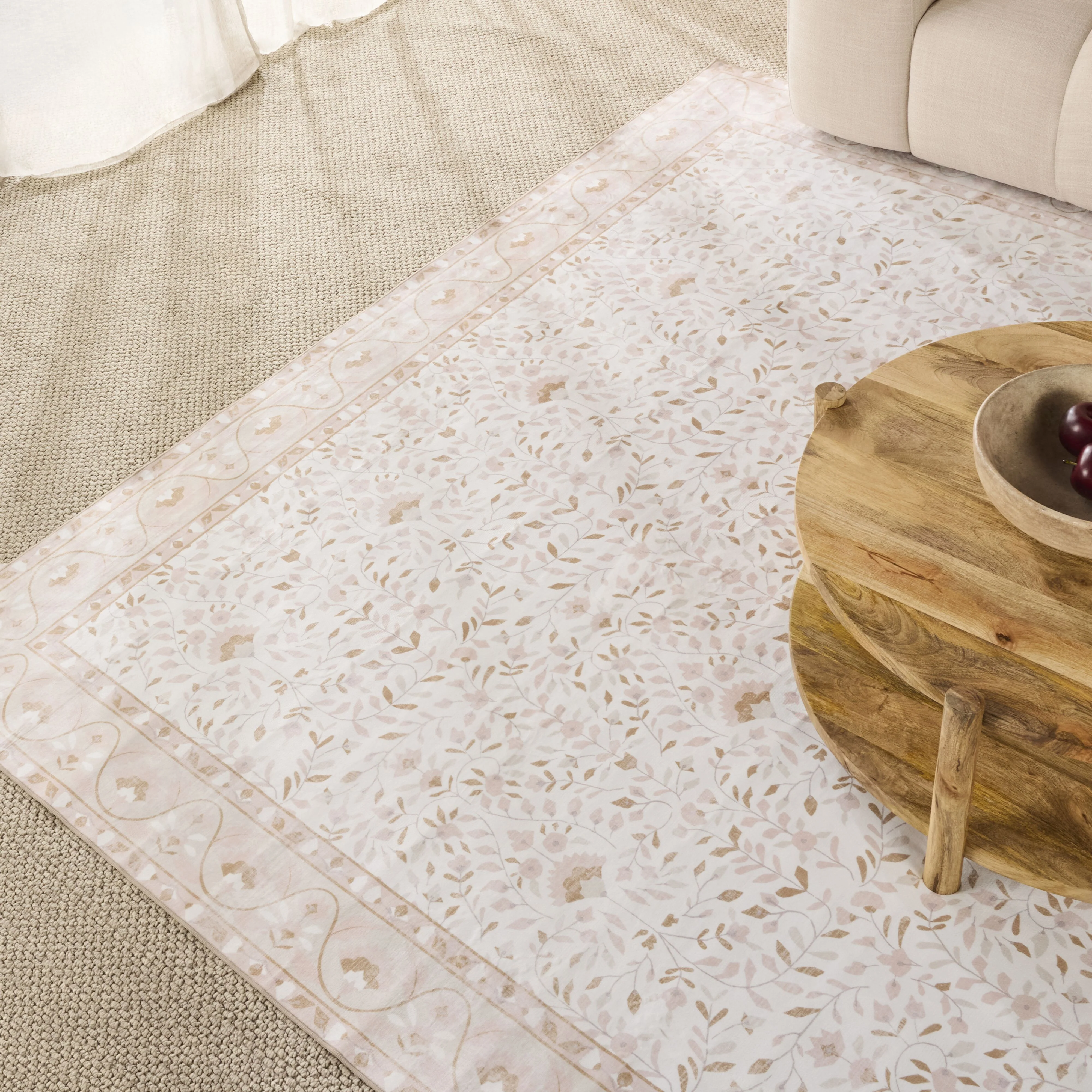Roselle Silky Soft Washable Rug Rose Quartz 240x300cm - Image 3