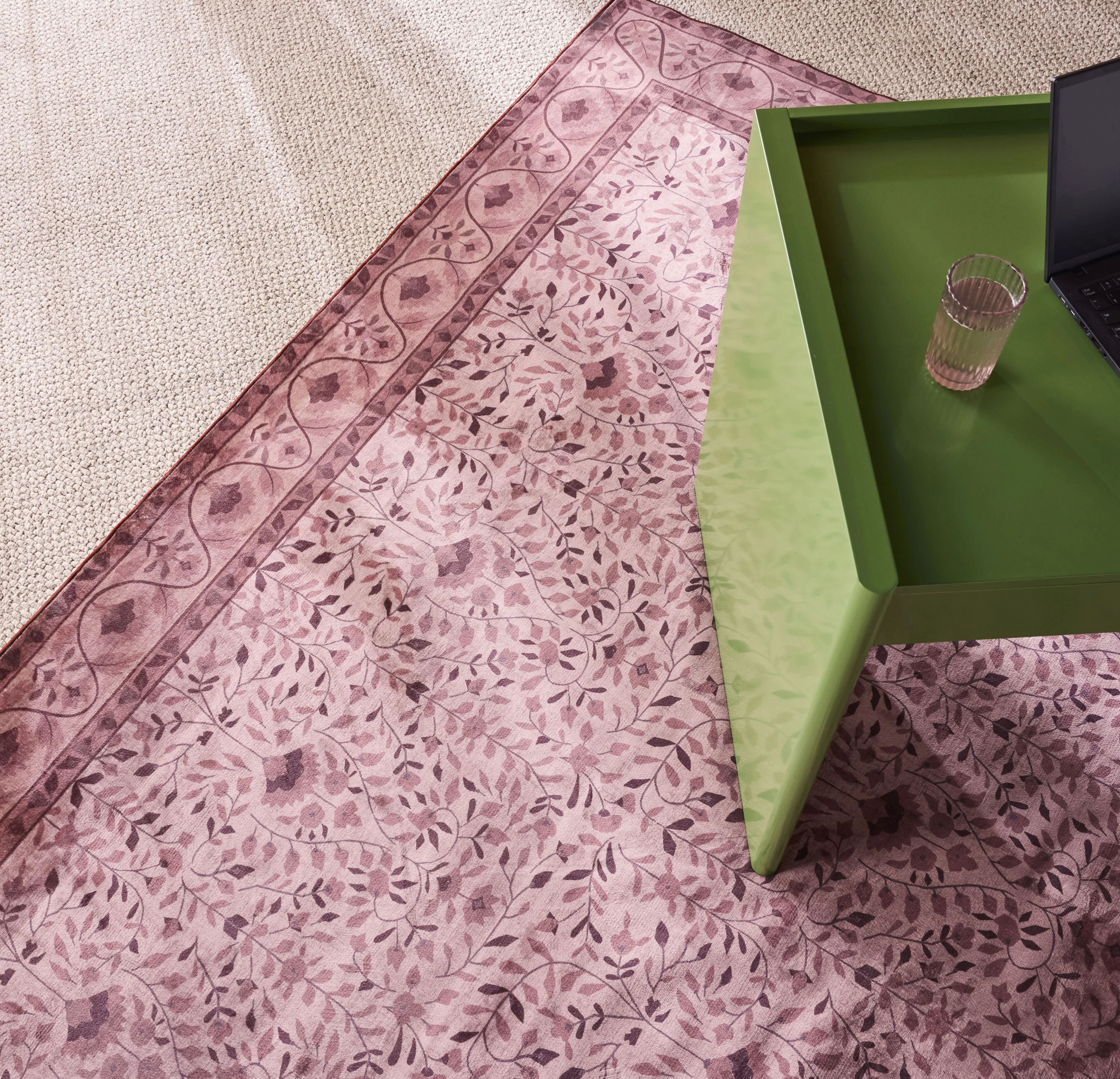 Roselle Silky Soft Washable Rug Sangria 240x300cm - Image 3