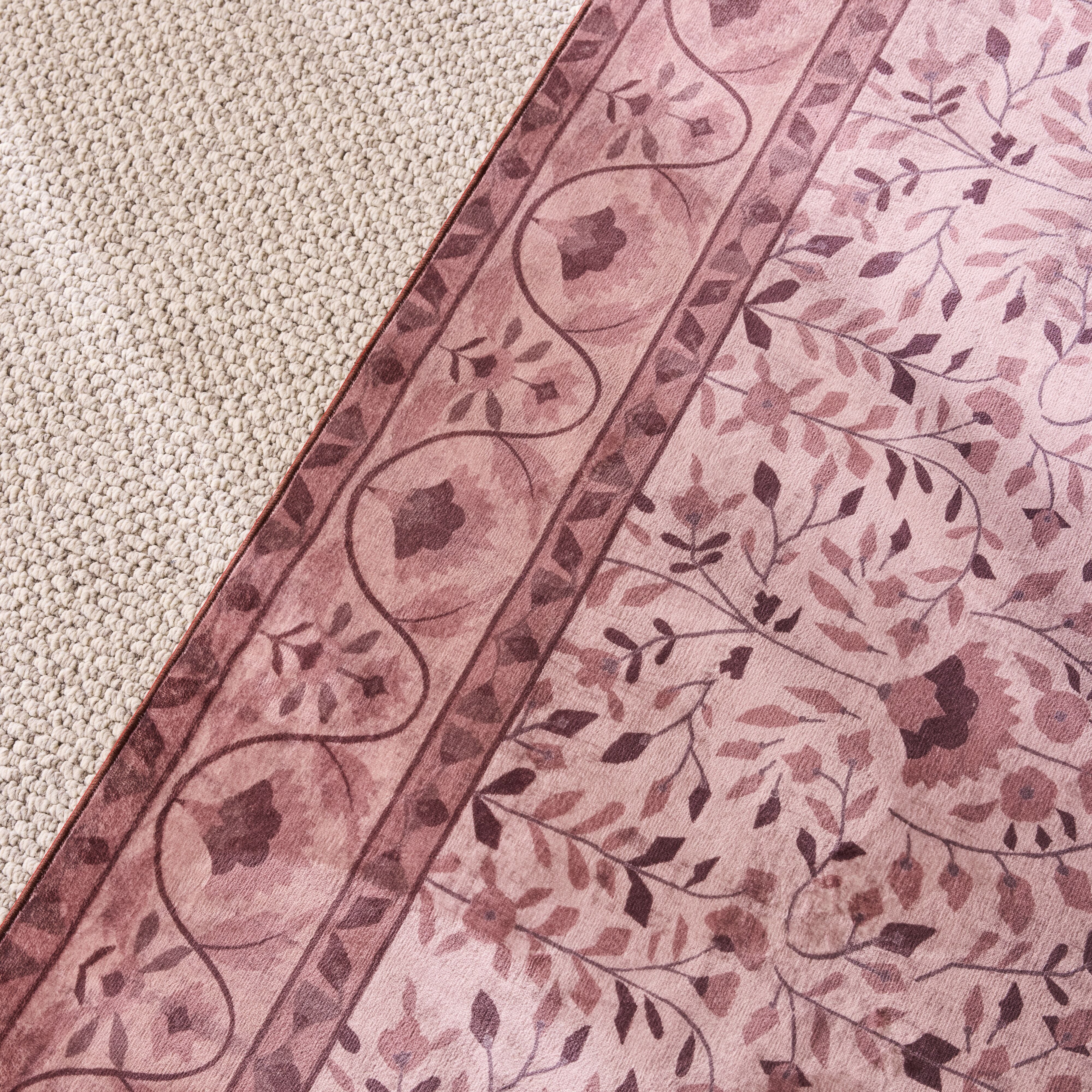 Roselle Silky Soft Washable Rug Sangria 240x300cm - Image 4