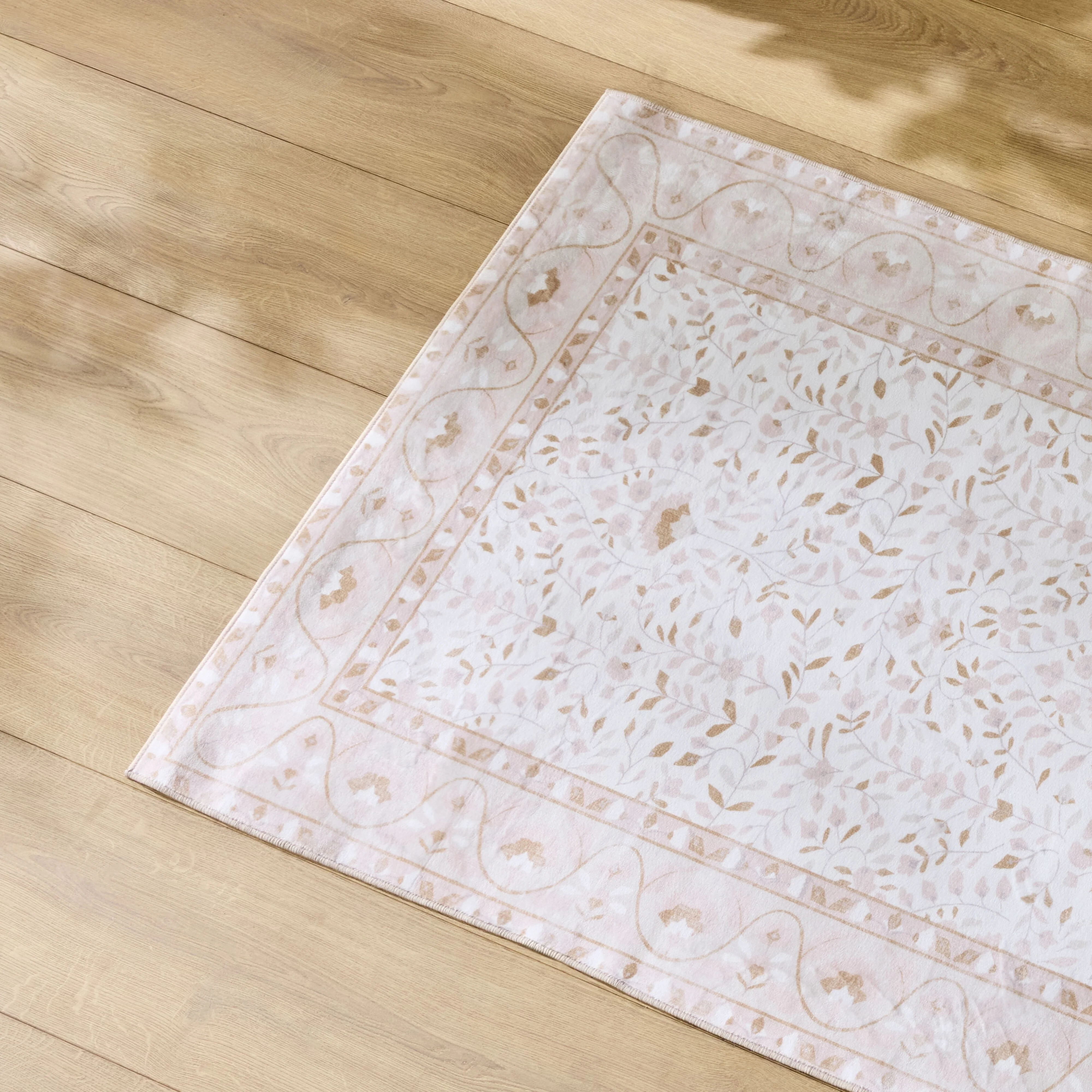 Roselle Silky Soft Washable Runner Rose Quartz 80x200cm - Image 4