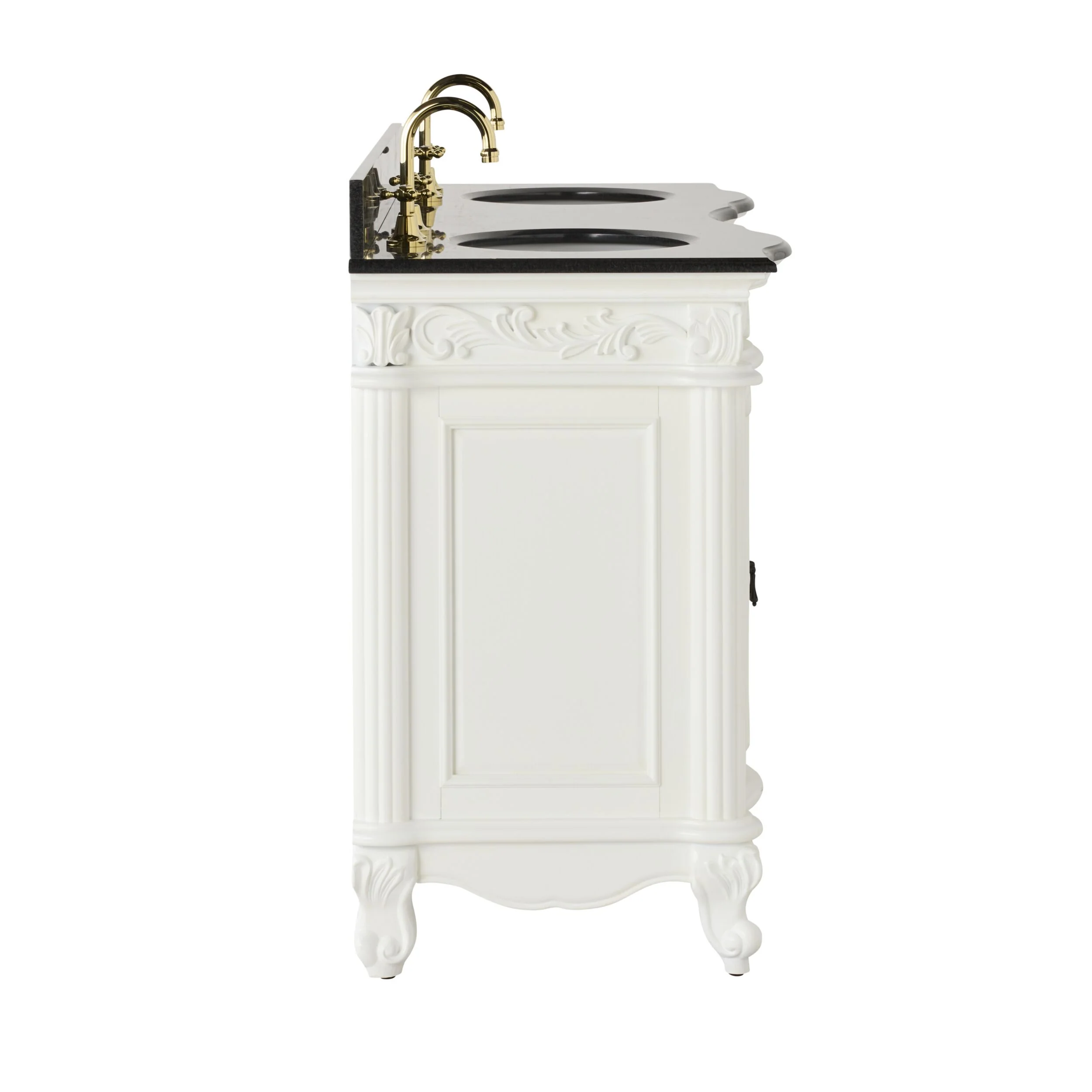 Rosette Granite Top Double Vanity White 1550mm - Image 4