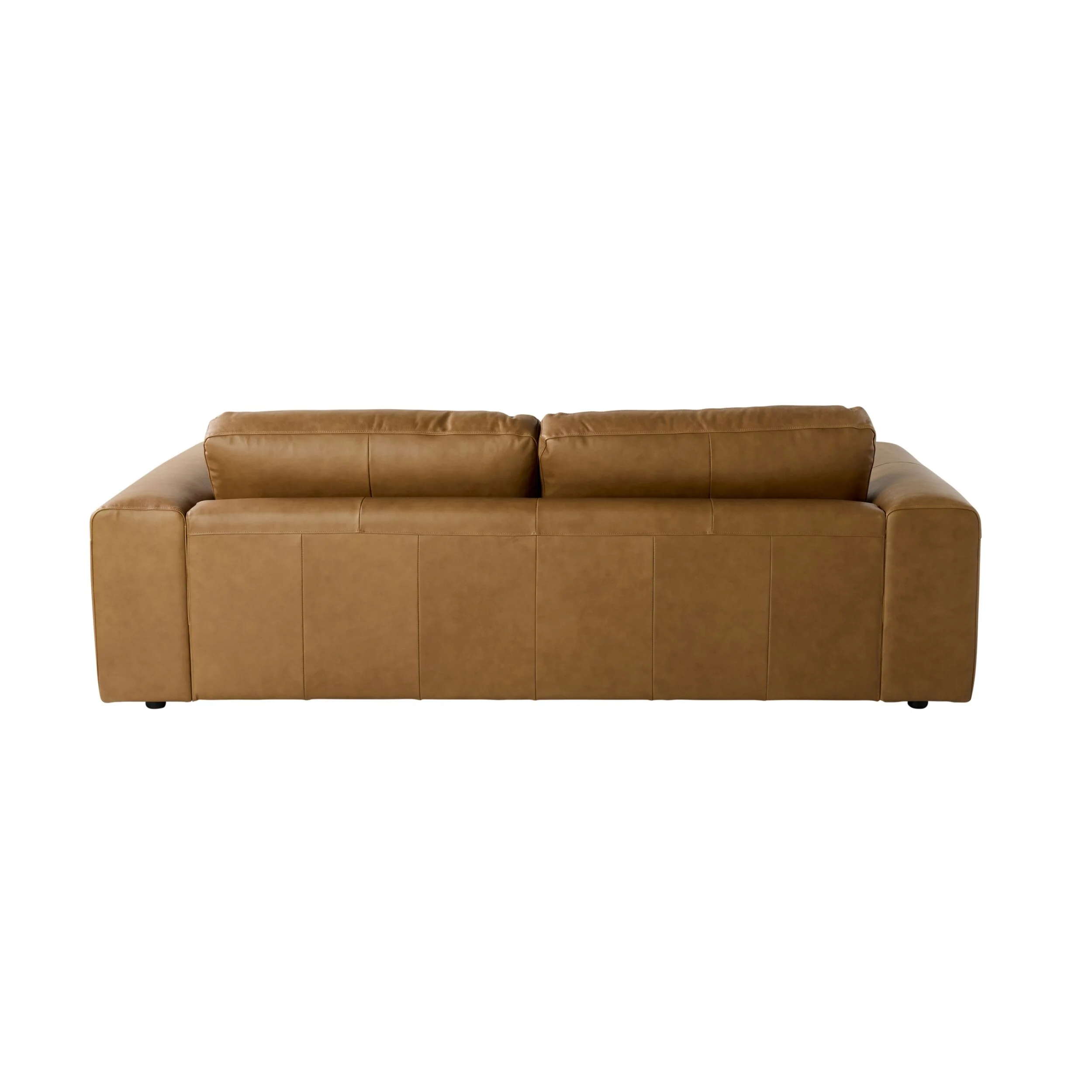 Ryder 3 Seater Leather Sofa Dakota Light Chestnut - Image 4