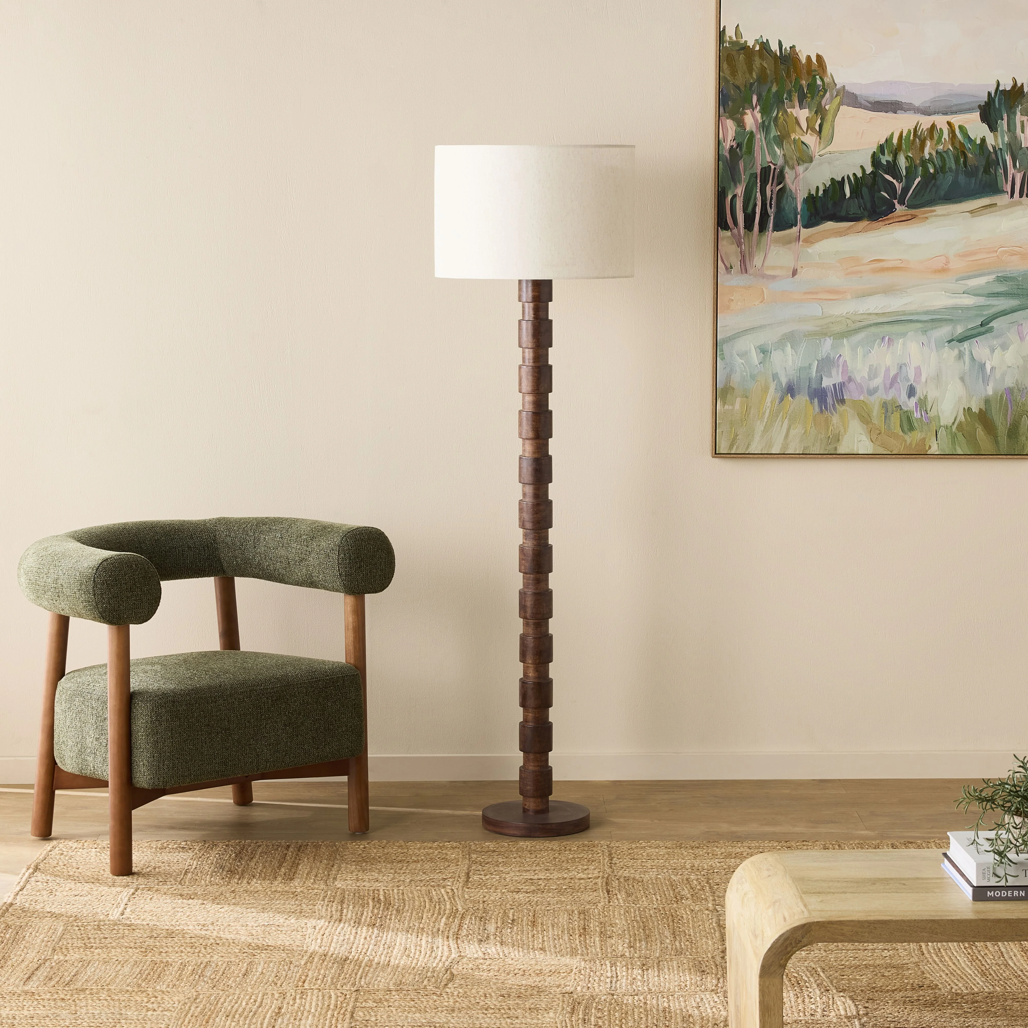Sabela Wooden Floor Lamp 162cm - Image 5
