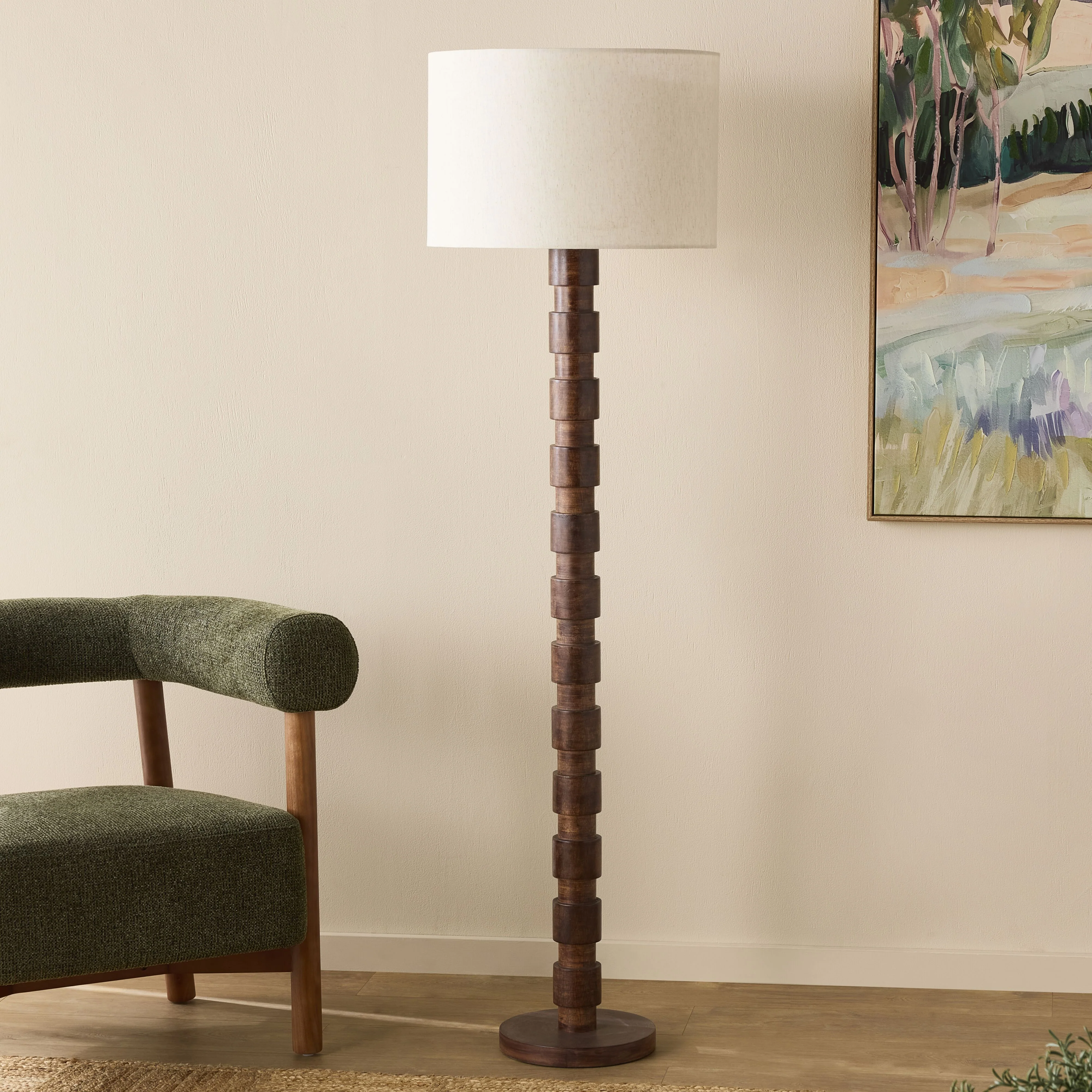 Sabela Wooden Floor Lamp 162cm - Image 6