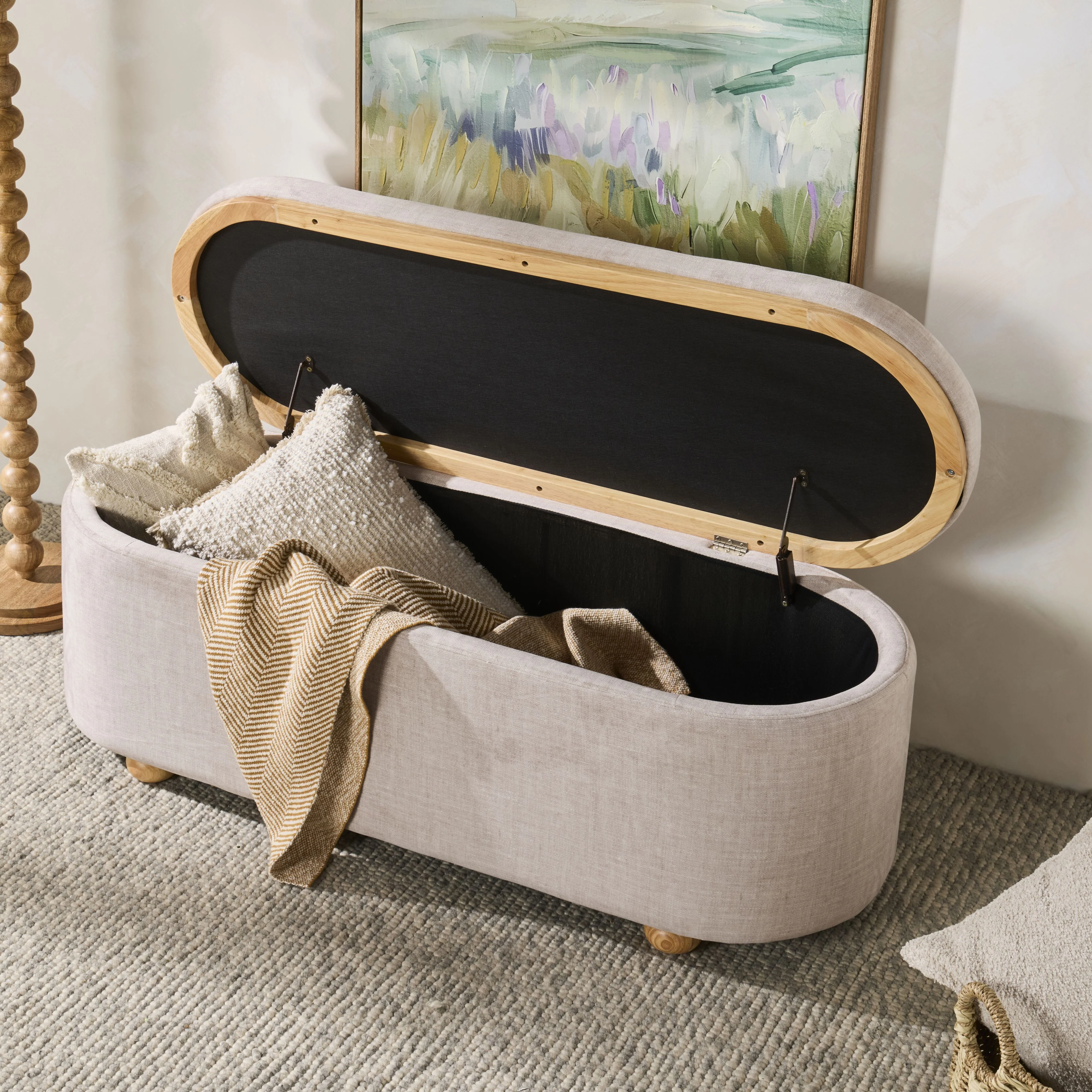 Sallie Storage Bench Aura Pecan - Image 10