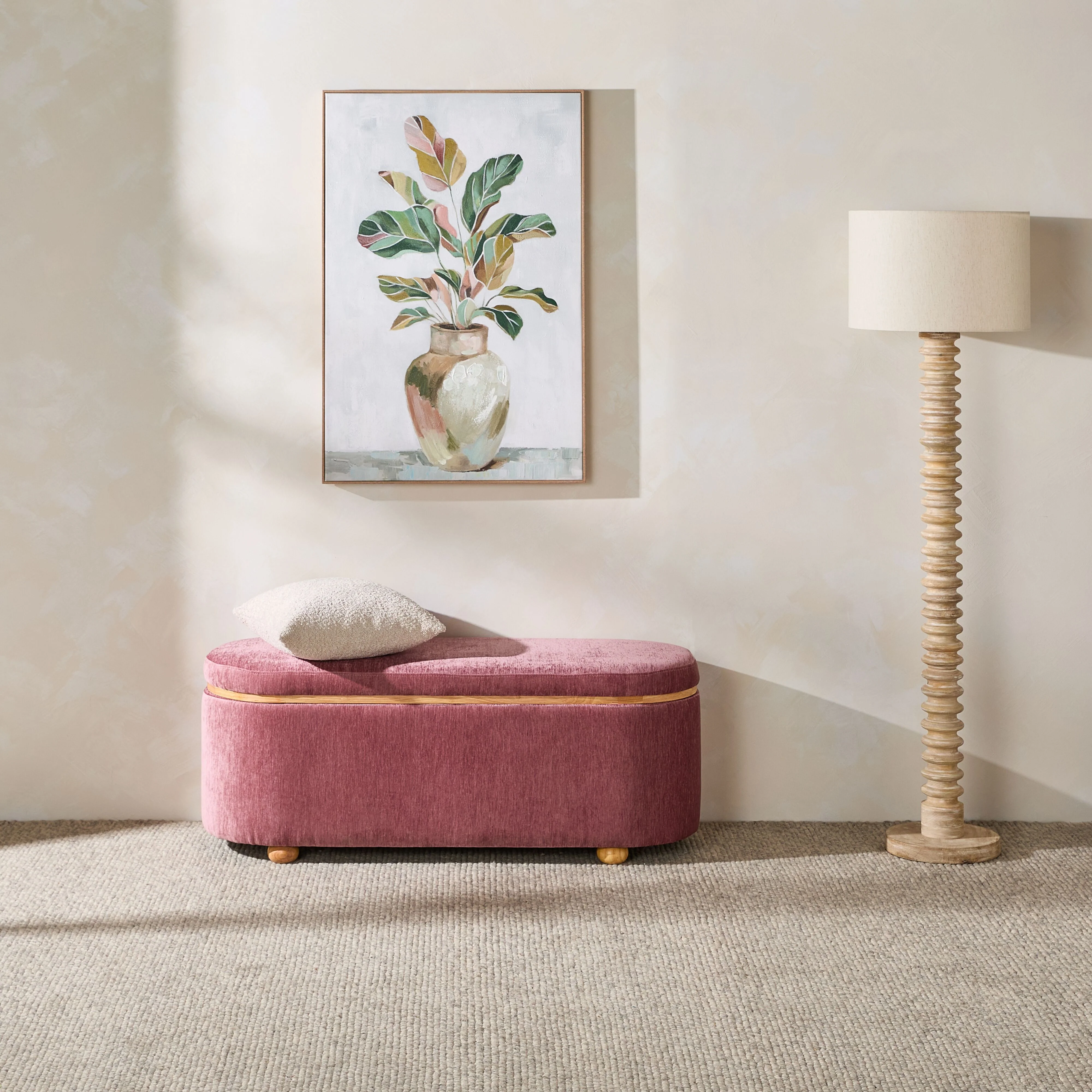 Sallie Storage Bench Cascade Blush - Image 9