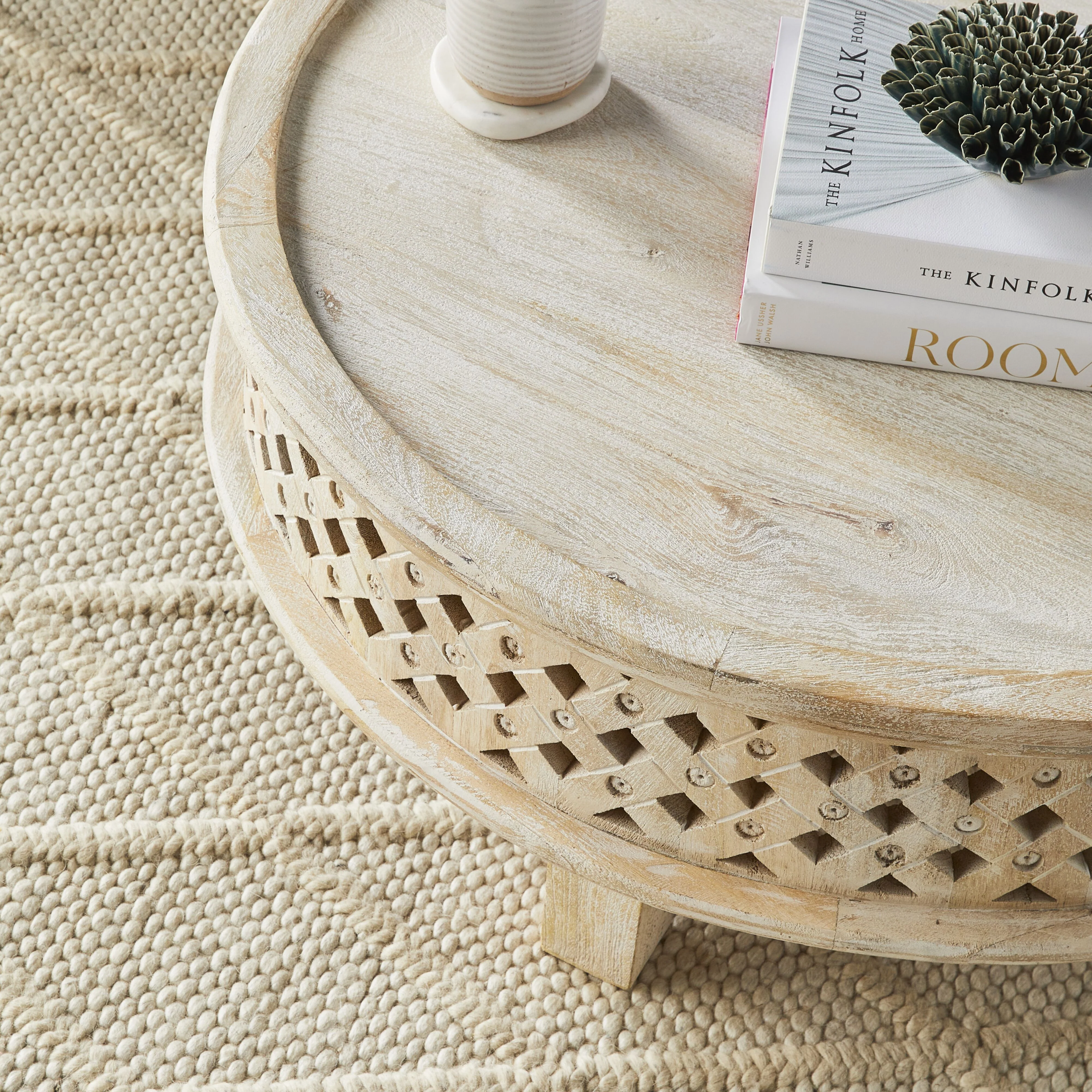 Salu Mango Wood Coffee Table - Image 6
