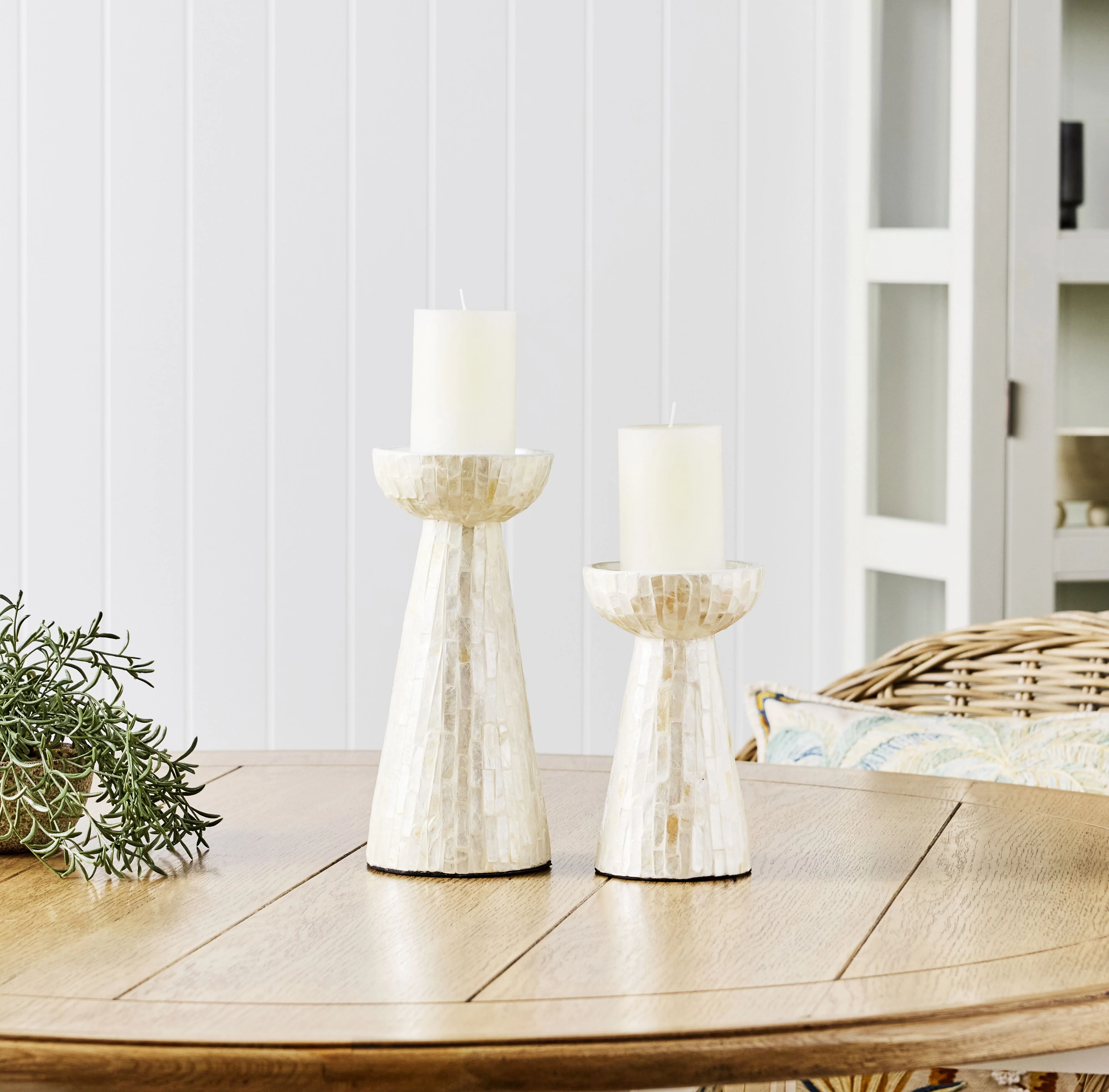 Samal Capiz Candle Holder Small - Image 4