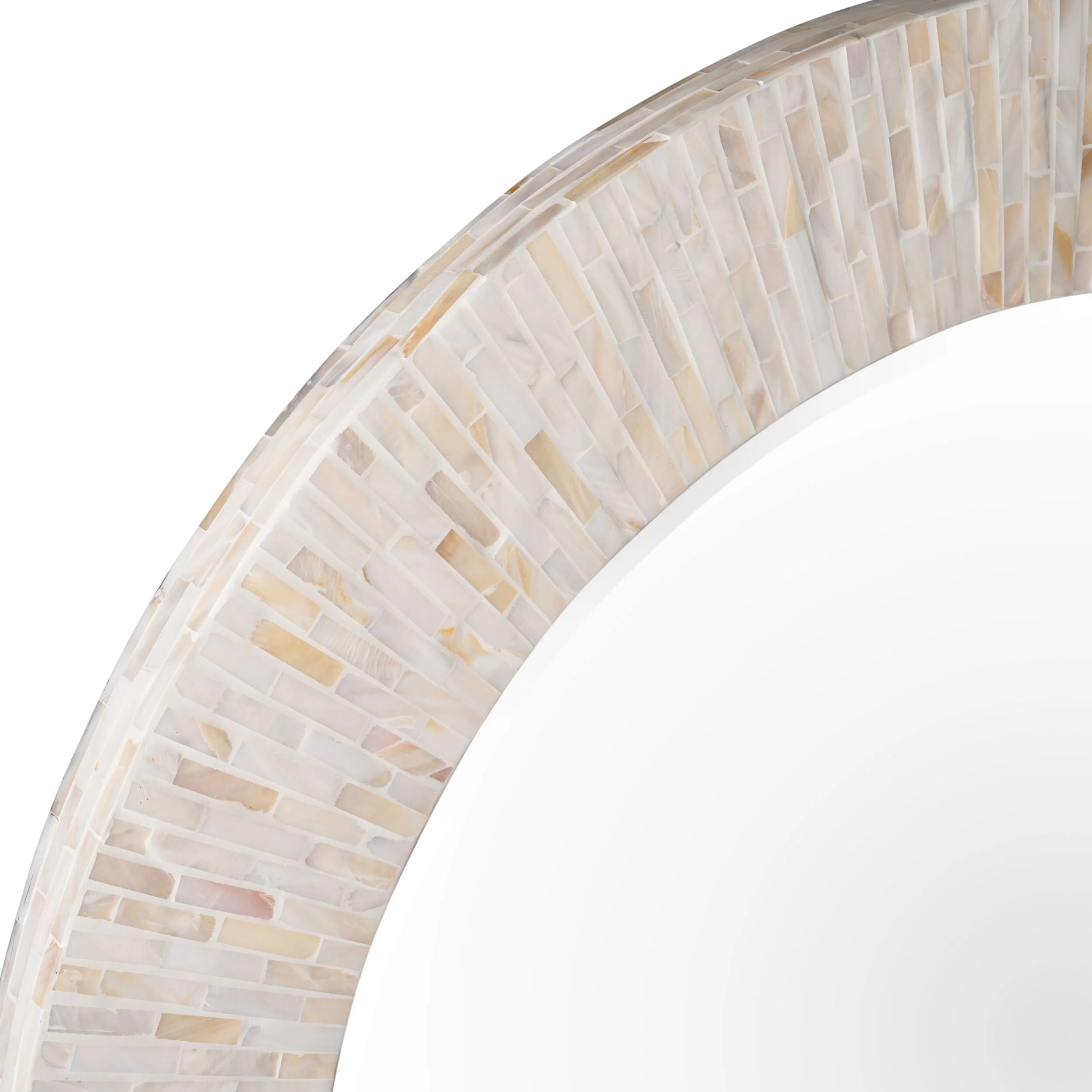 Samal Capiz Round Wall Mirror 70x70x3cm - Image 2