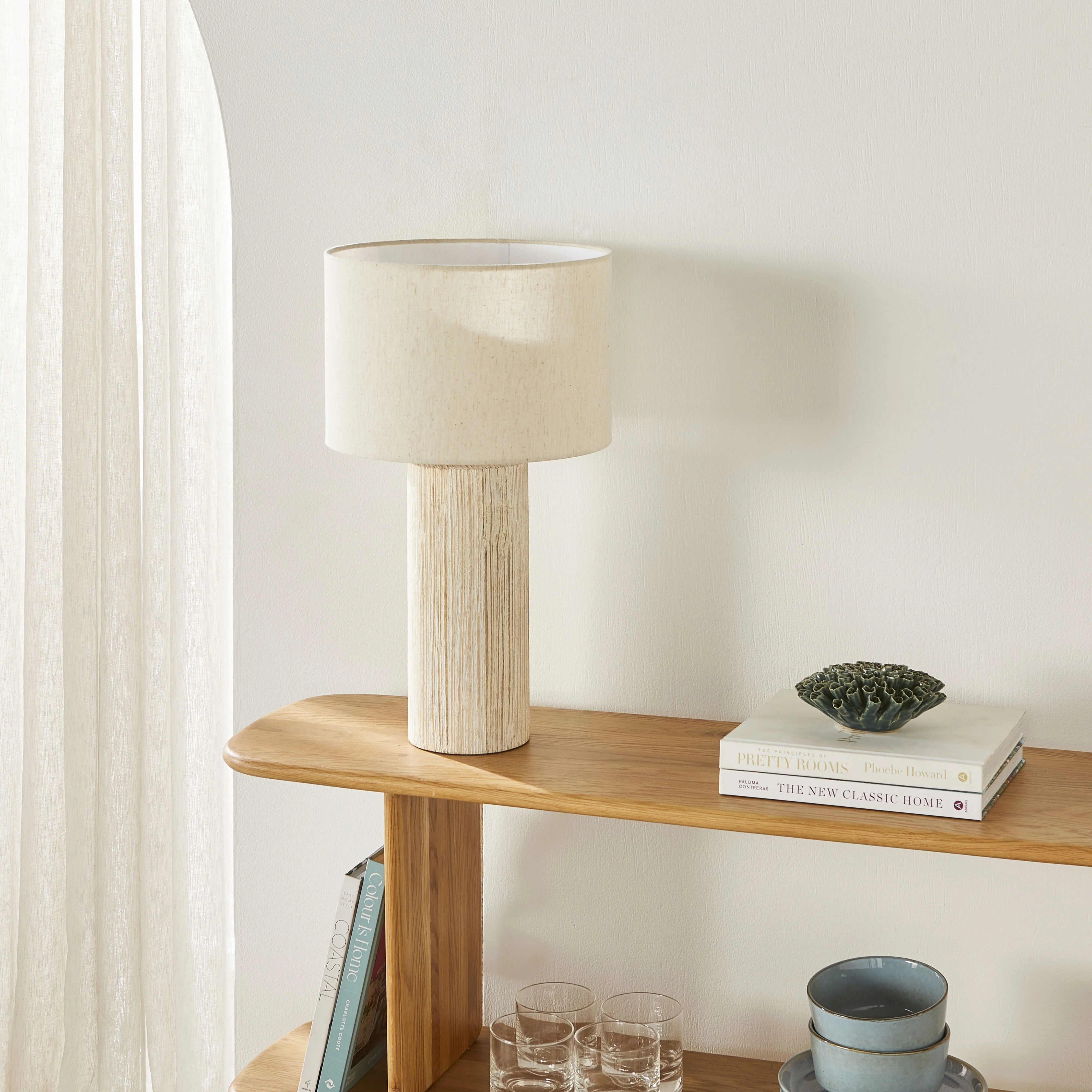 Samara Wooden Table Lamp 51cm - Image 4
