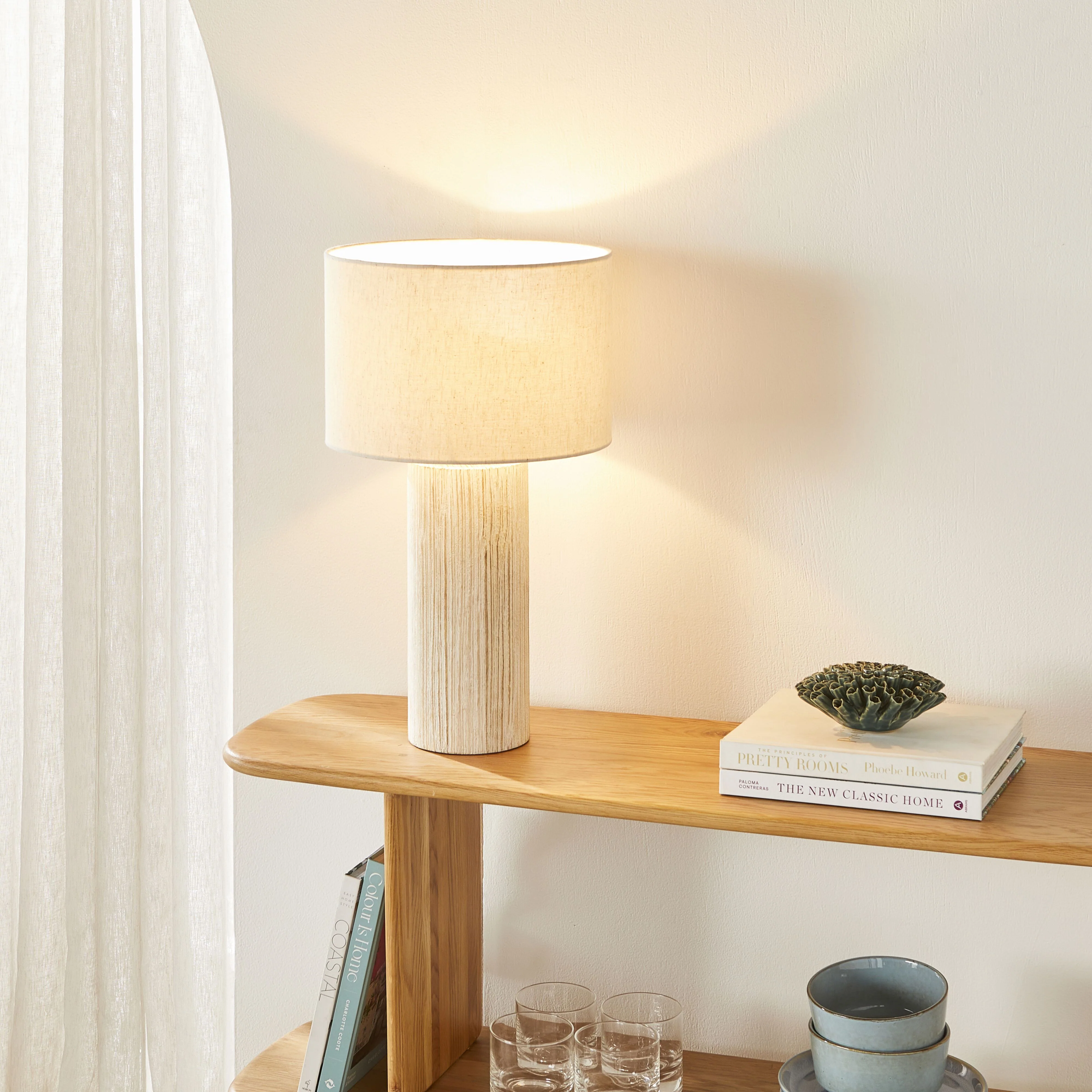 Samara Wooden Table Lamp 51cm - Image 6