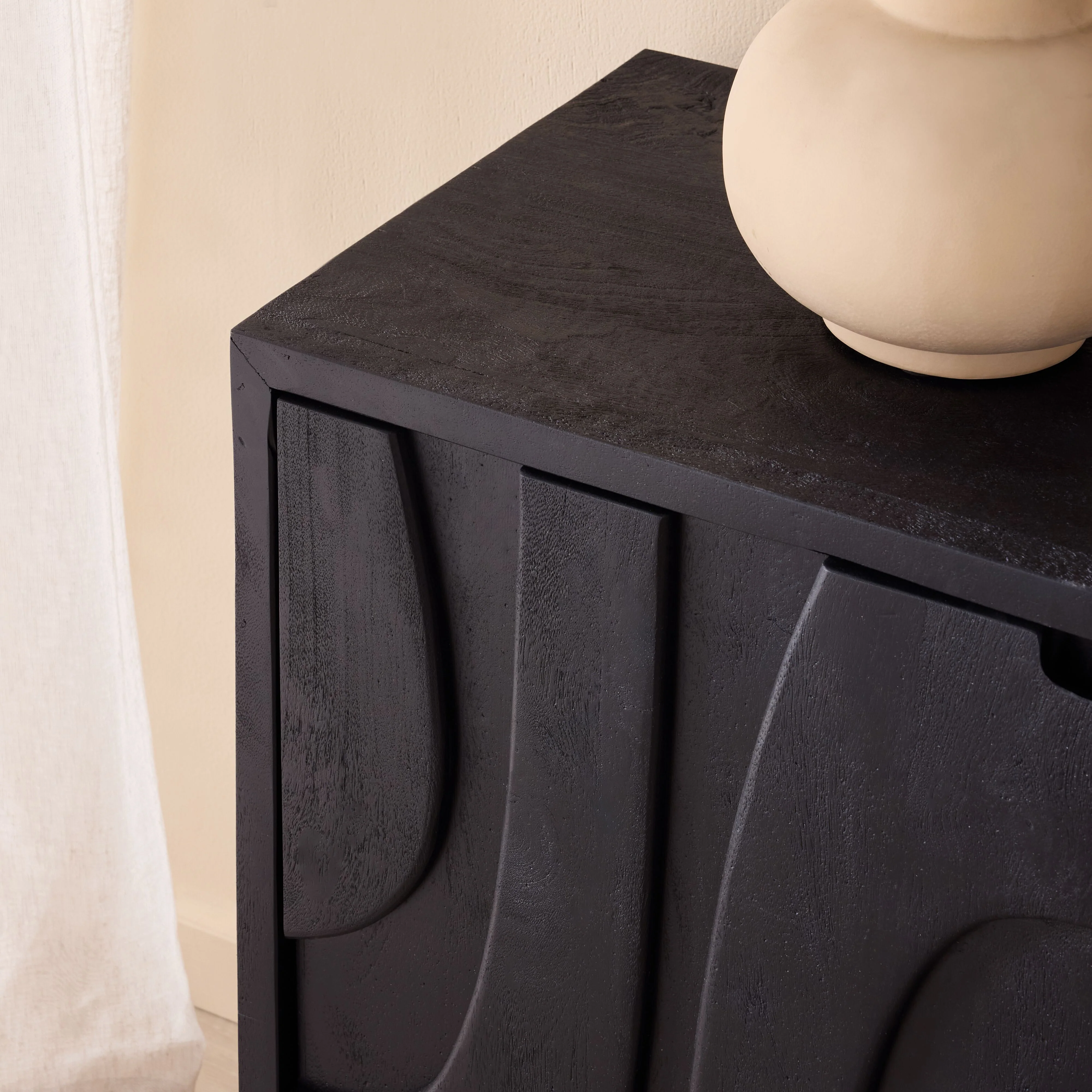 Sami 4 Door Sideboard Black - Image 11
