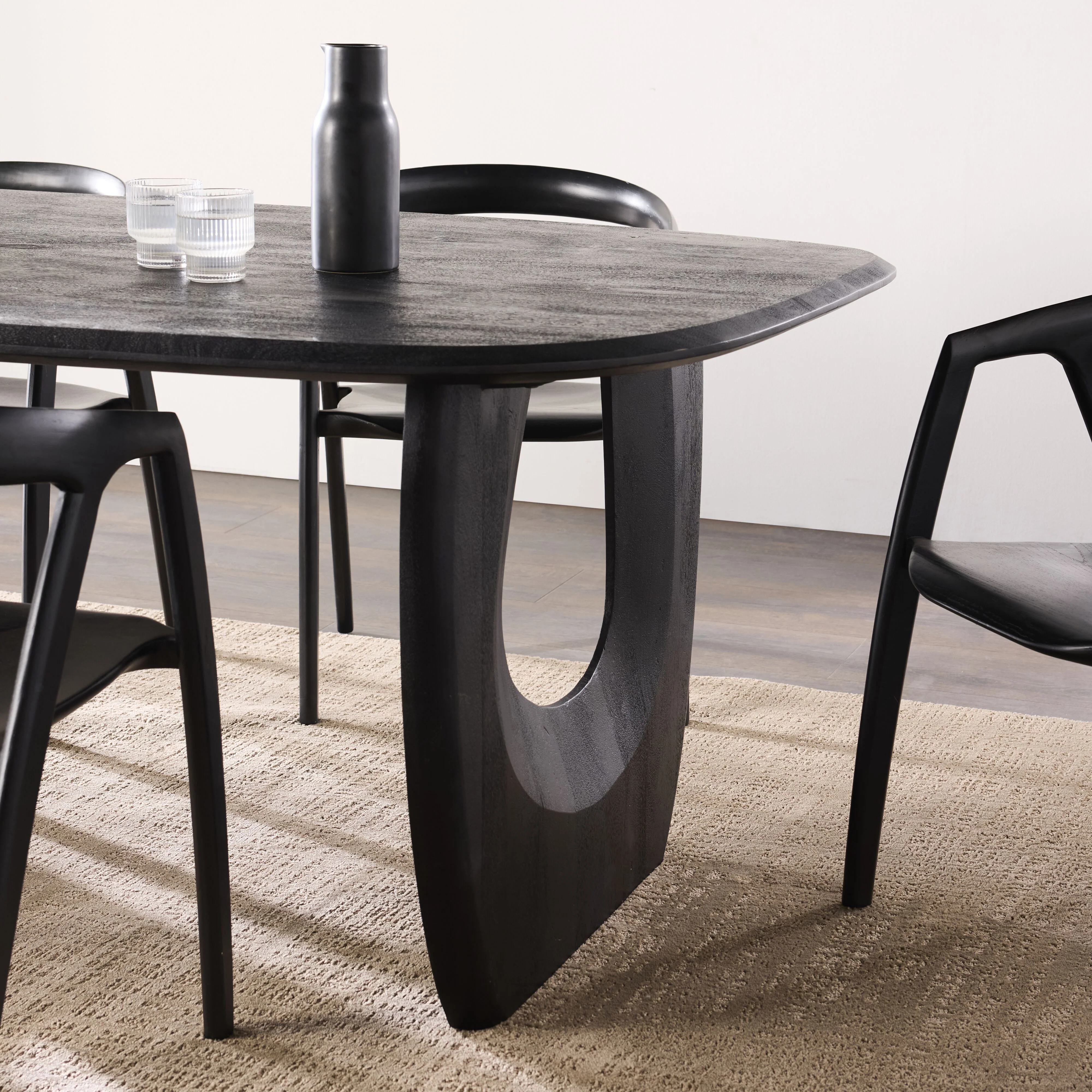 Sami Dining Table Black 220cm - Image 8