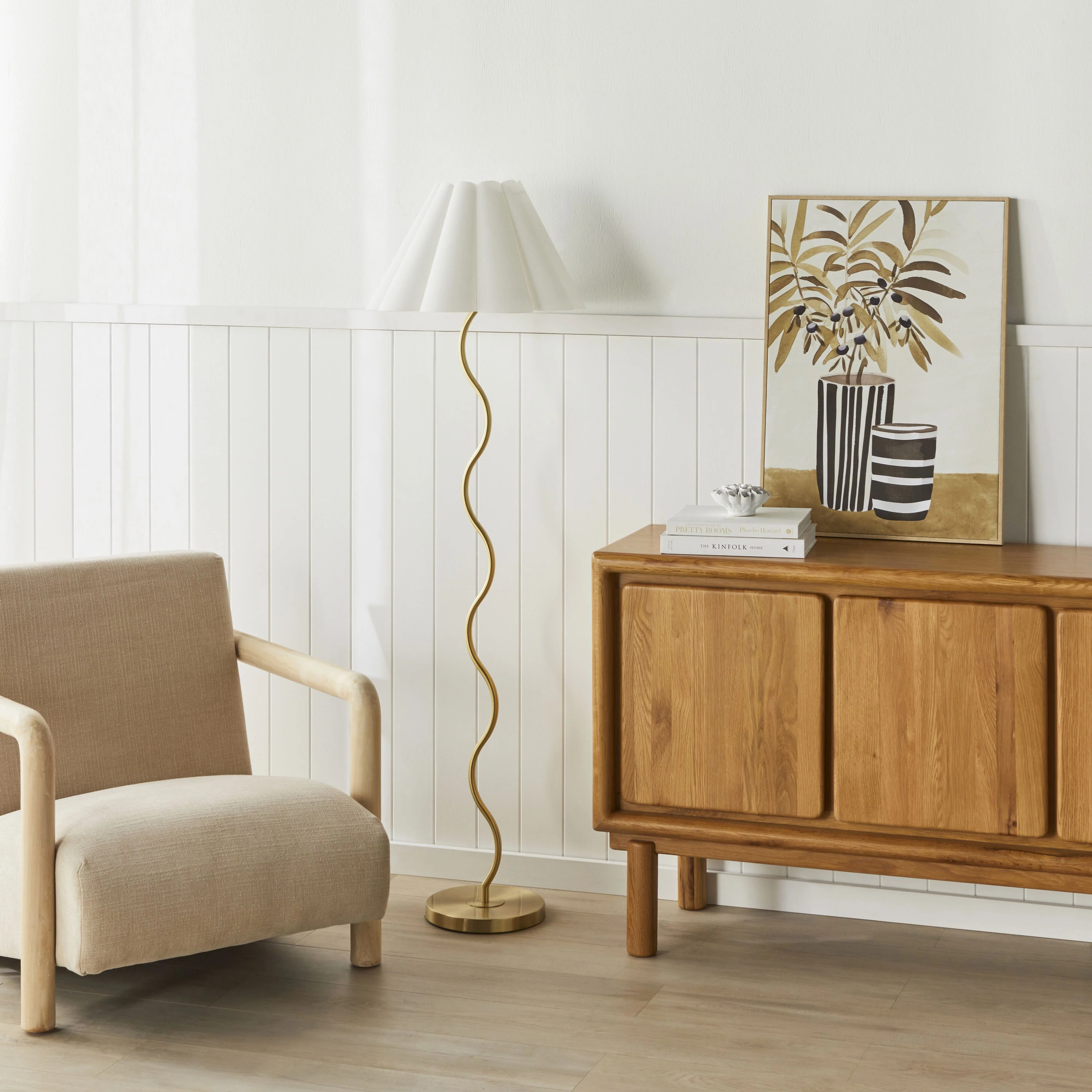 Sammi Pleated Floor Lamp 153cm - Image 4