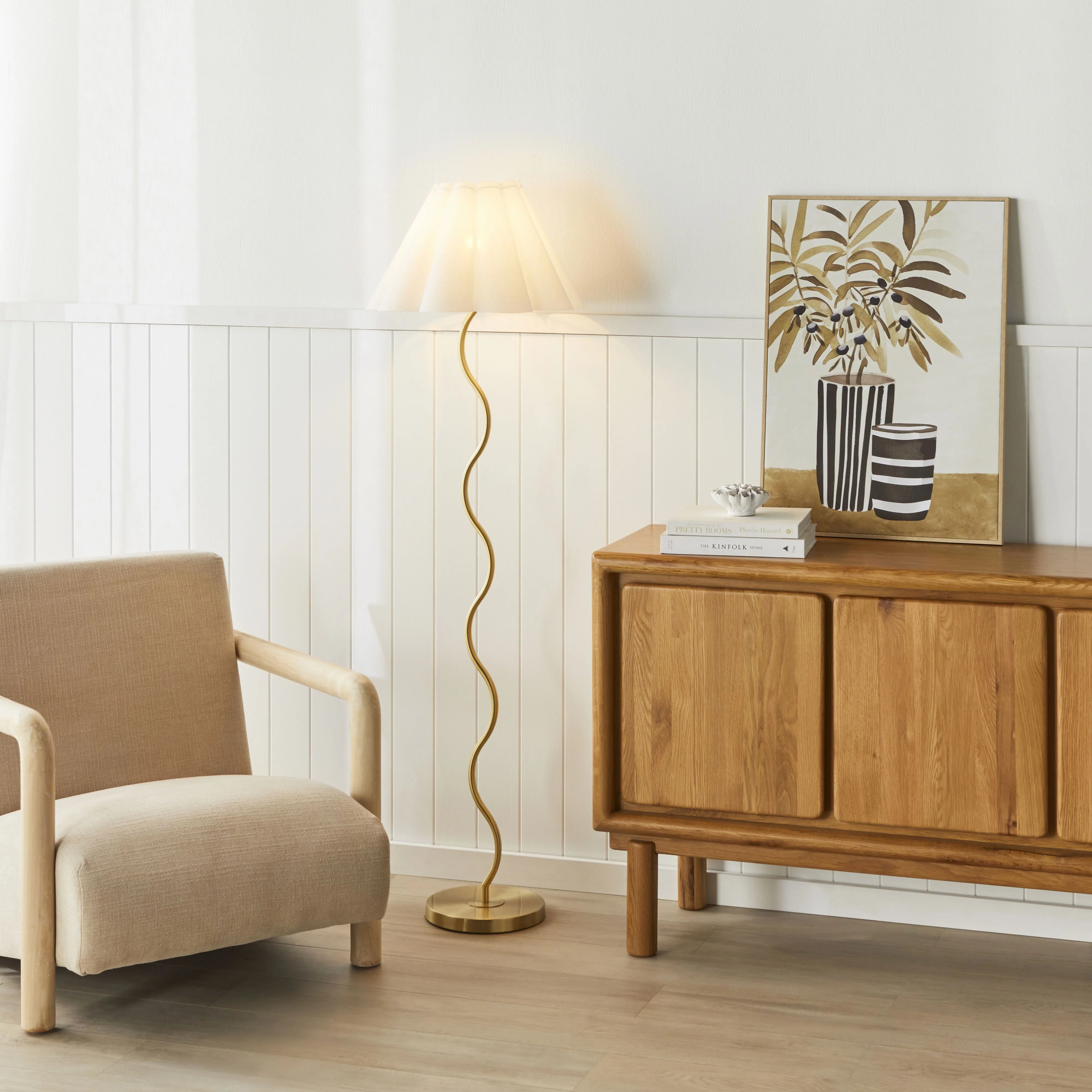 Sammi Pleated Floor Lamp 153cm - Image 5