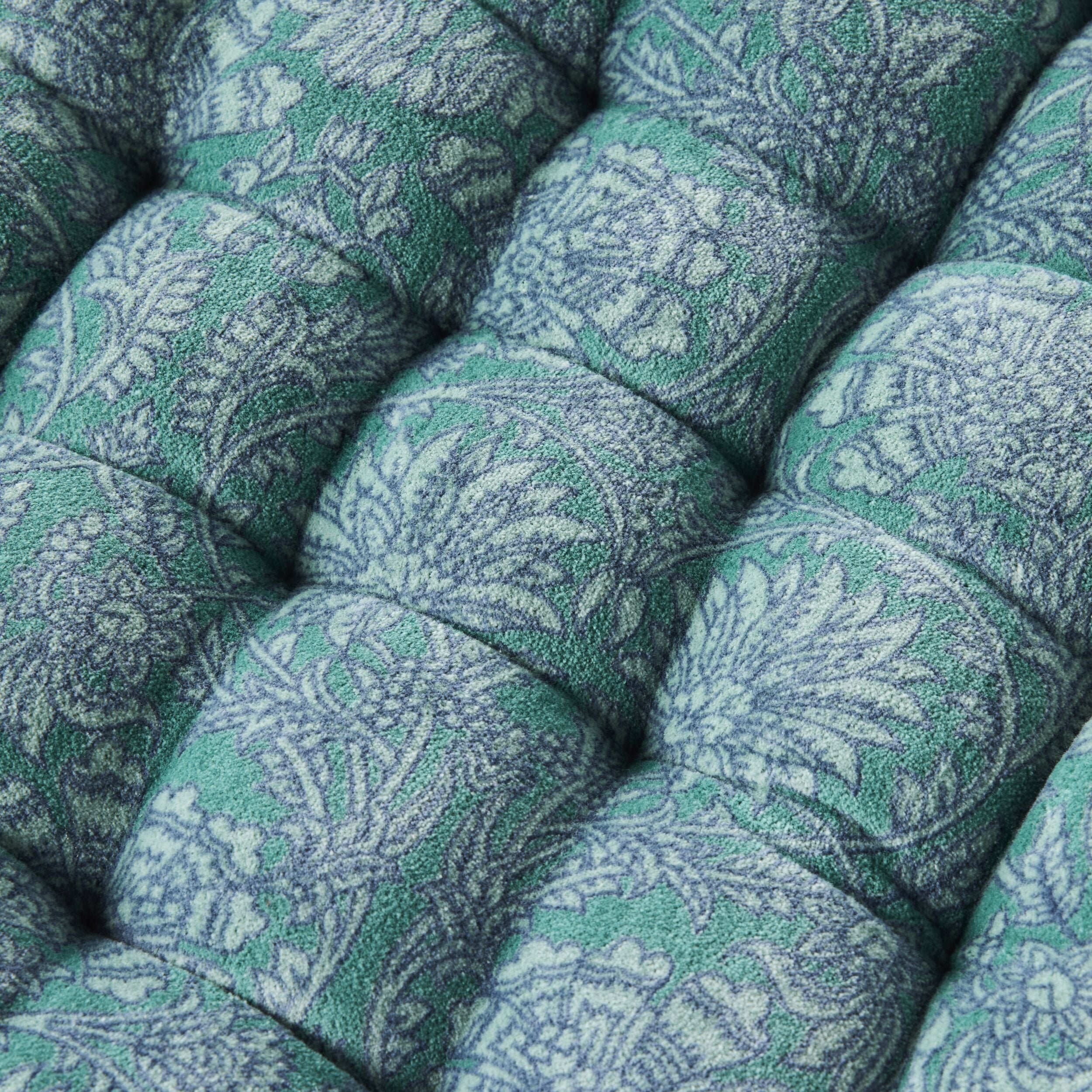 Samy Cotton Velvet Jade Woodblock Seat Cushion - Image 2