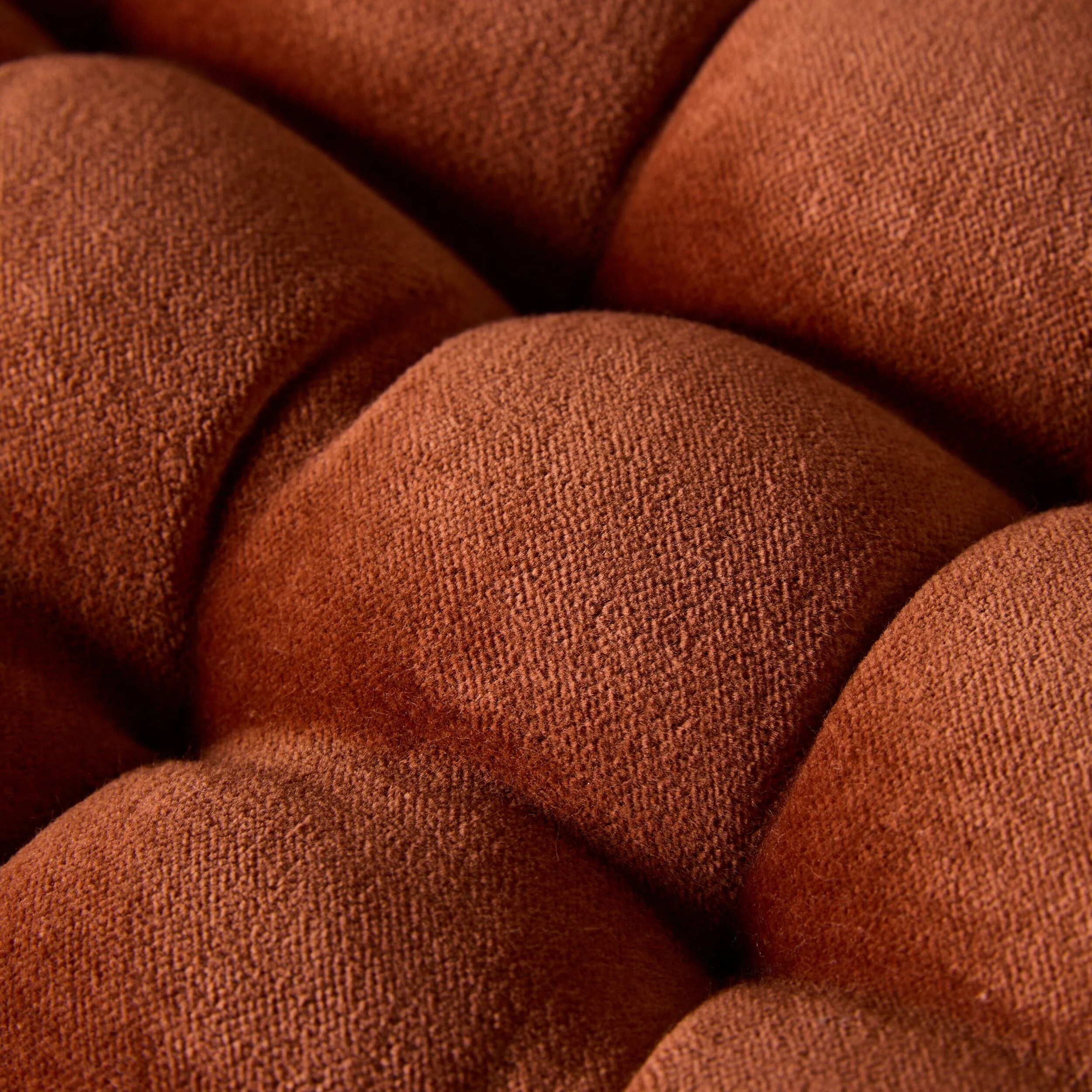 Samy Cotton Velvet Rust Seat Cushion - Image 2