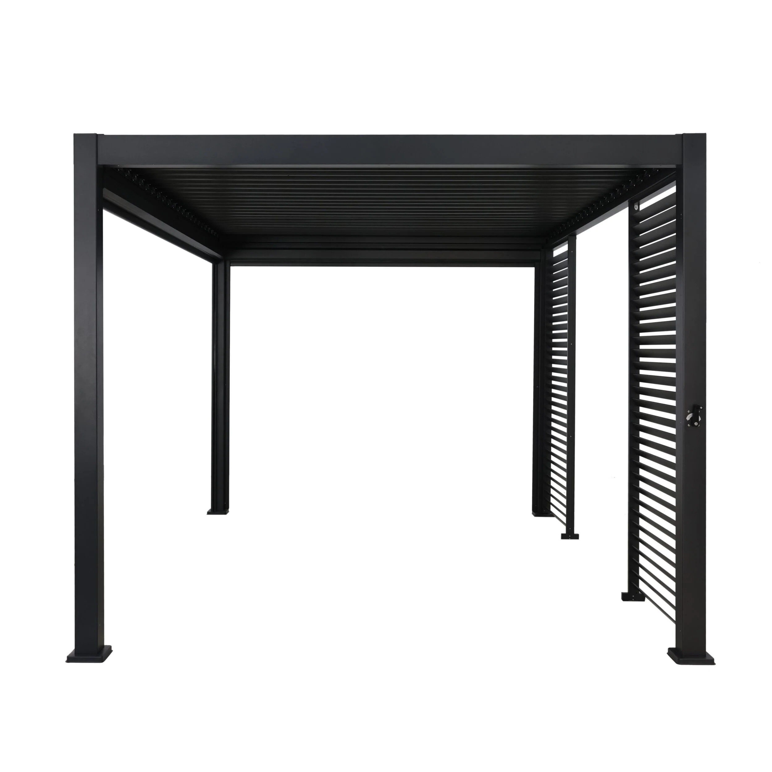 Sanctuary Louvered Aluminium Pergola Charcoal 3x4 - Image 3