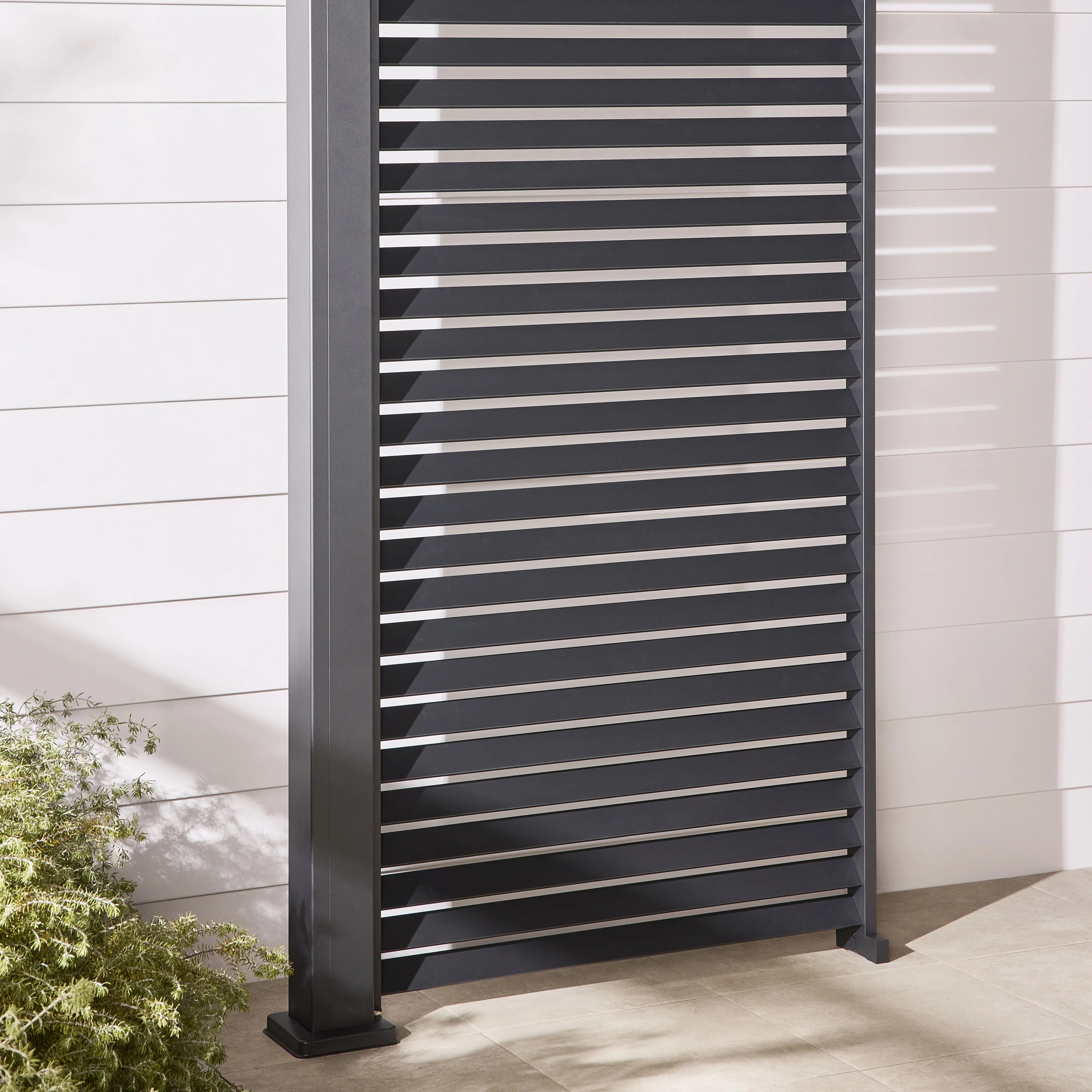 Sanctuary Louvered Aluminium Pergola Charcoal 3x4 - Image 9