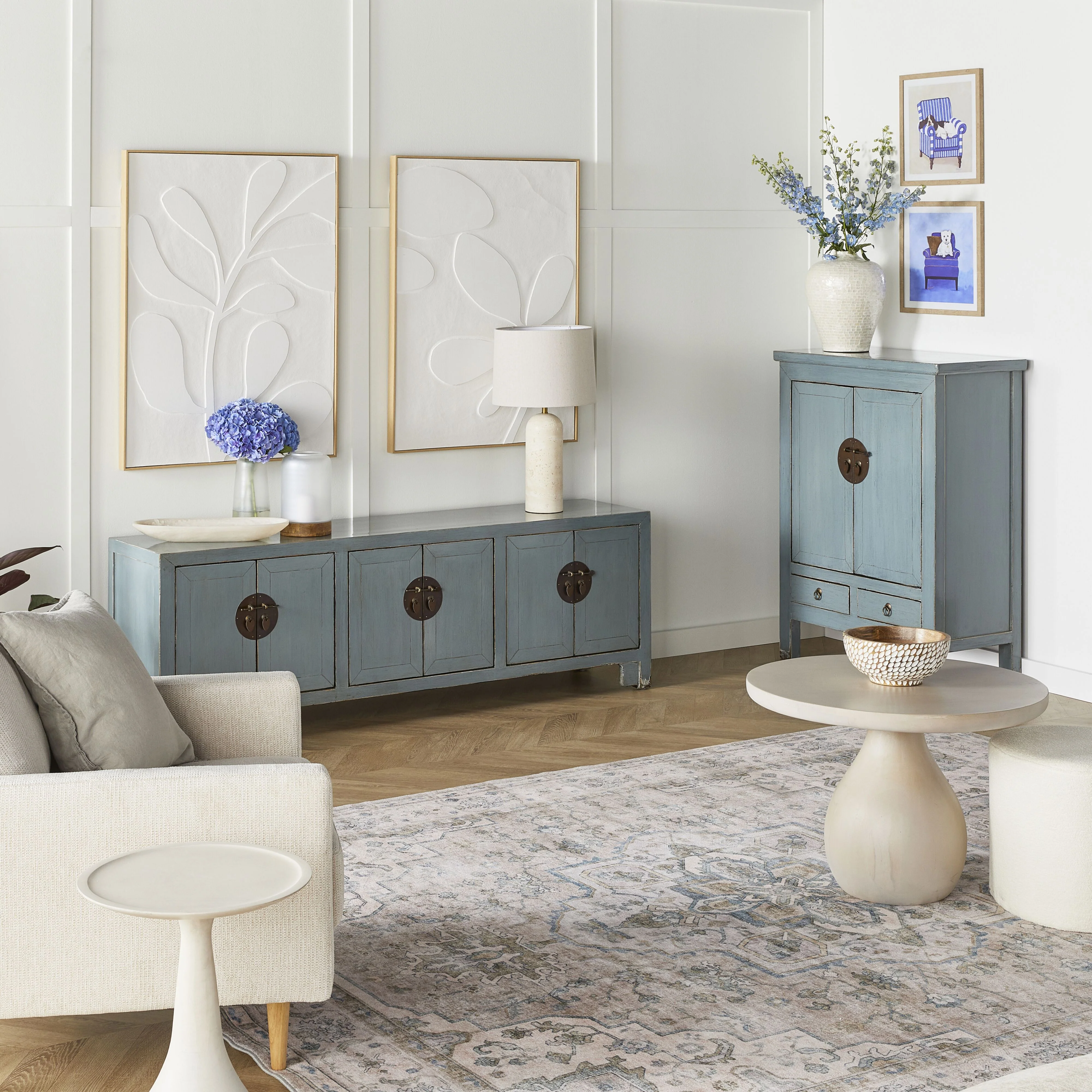 Sansha 2 Door & 2 Drawer Sideboard Dove Grey - Image 13