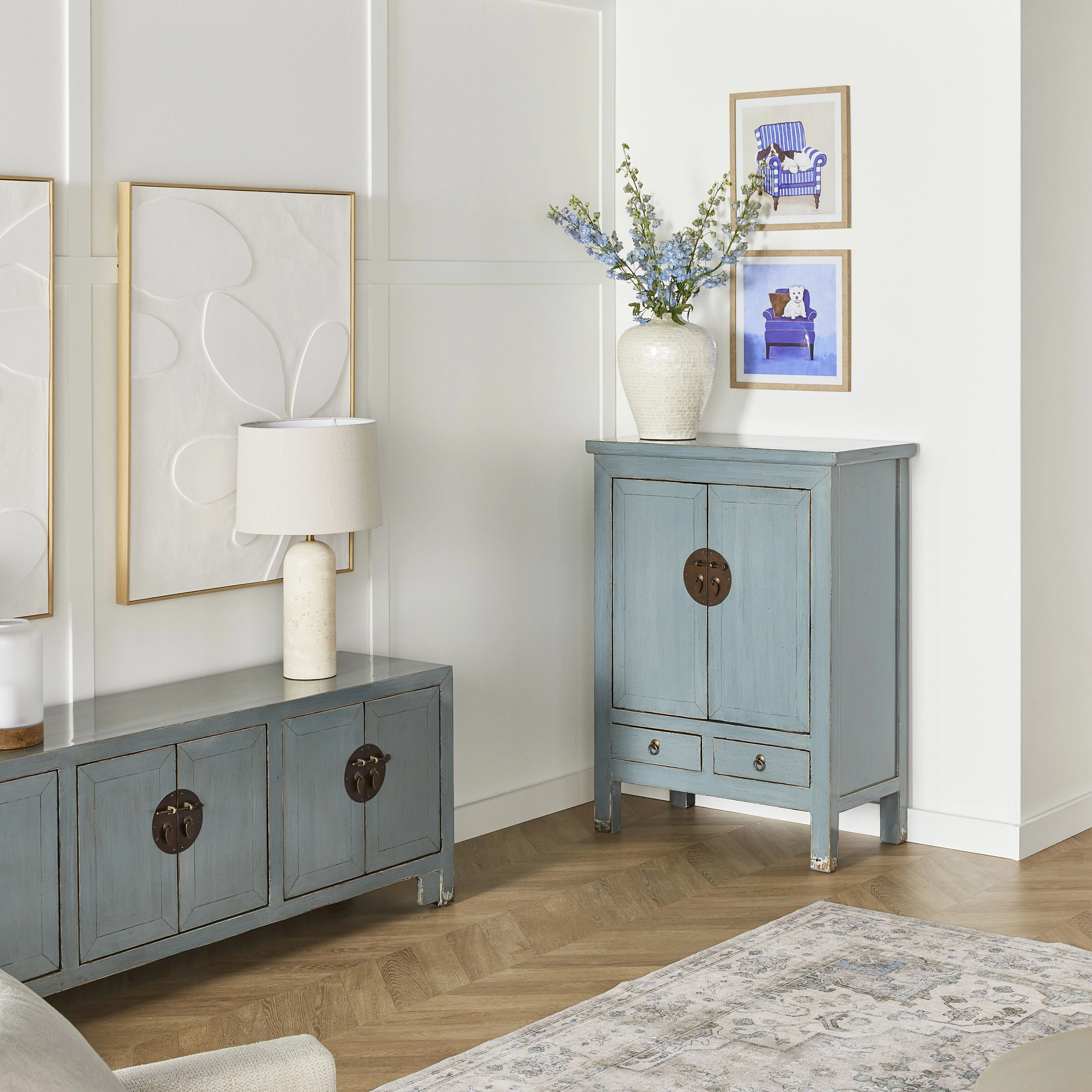 Sansha 2 Door & 2 Drawer Sideboard Dove Grey - Image 9
