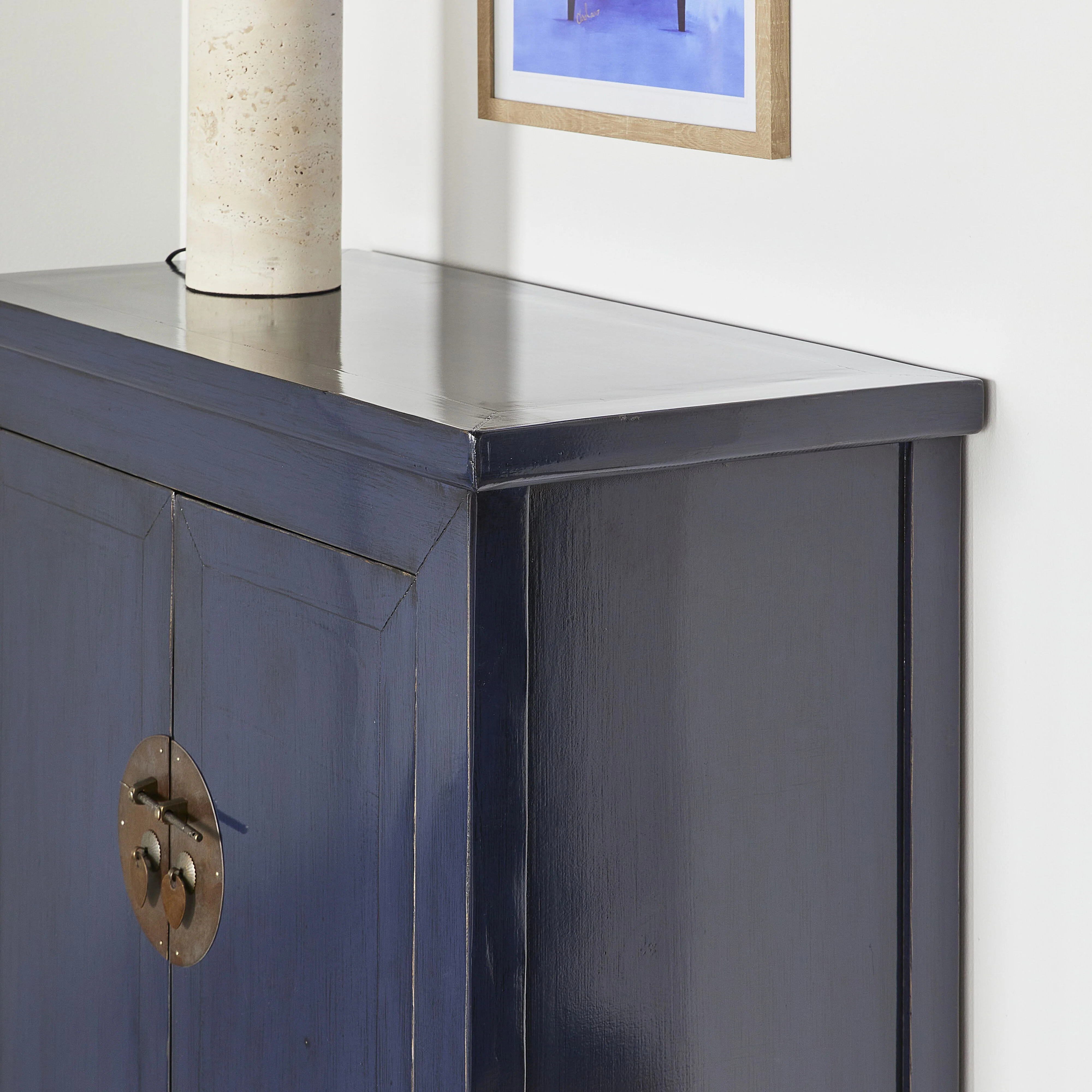 Sansha 2 Door & 2 Drawer Sideboard Ink blue - Image 9